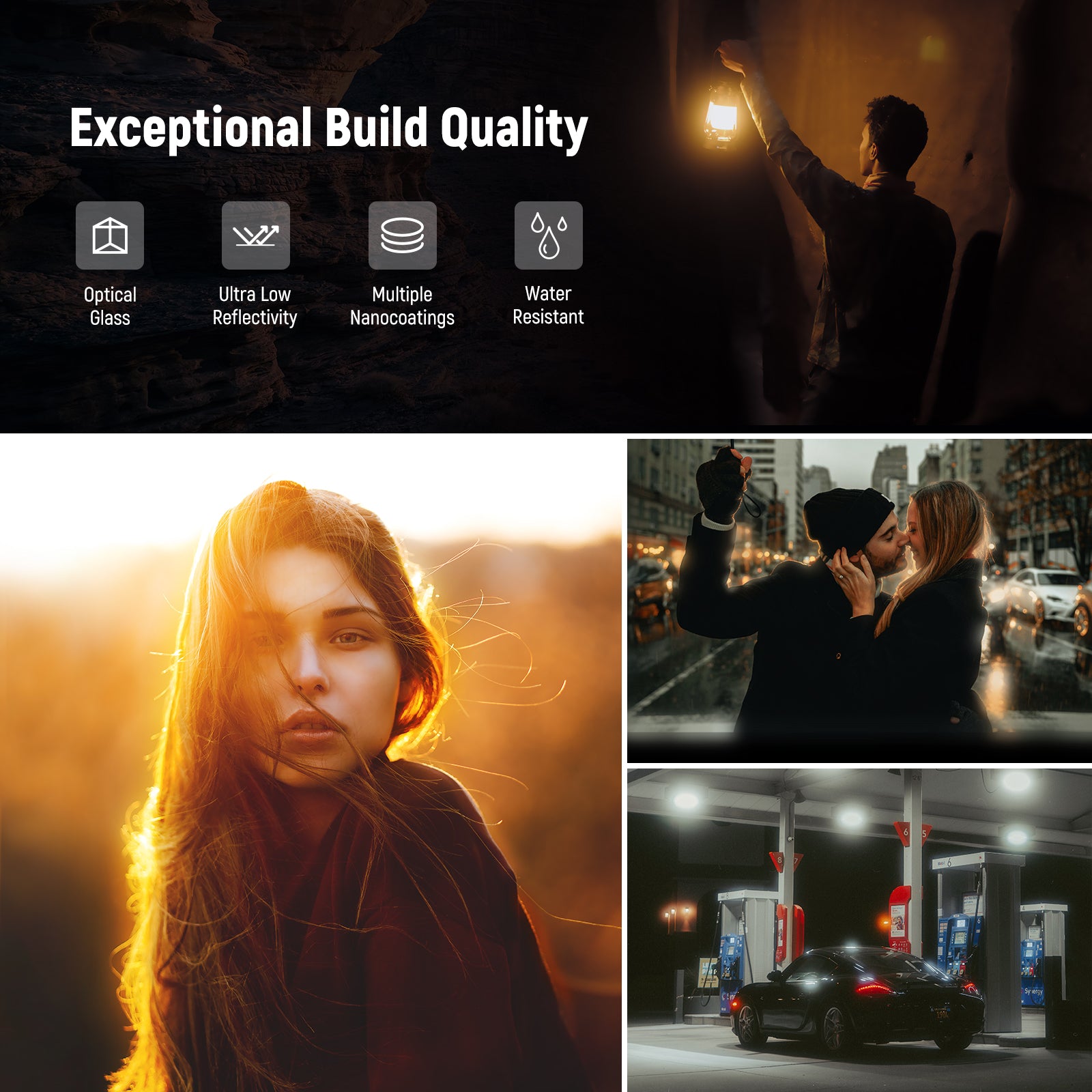 Scenarios for NEEWER FL-88 67mm 1/4 Black Diffusion Filter & Cold Shoe Phone Clip for Phone