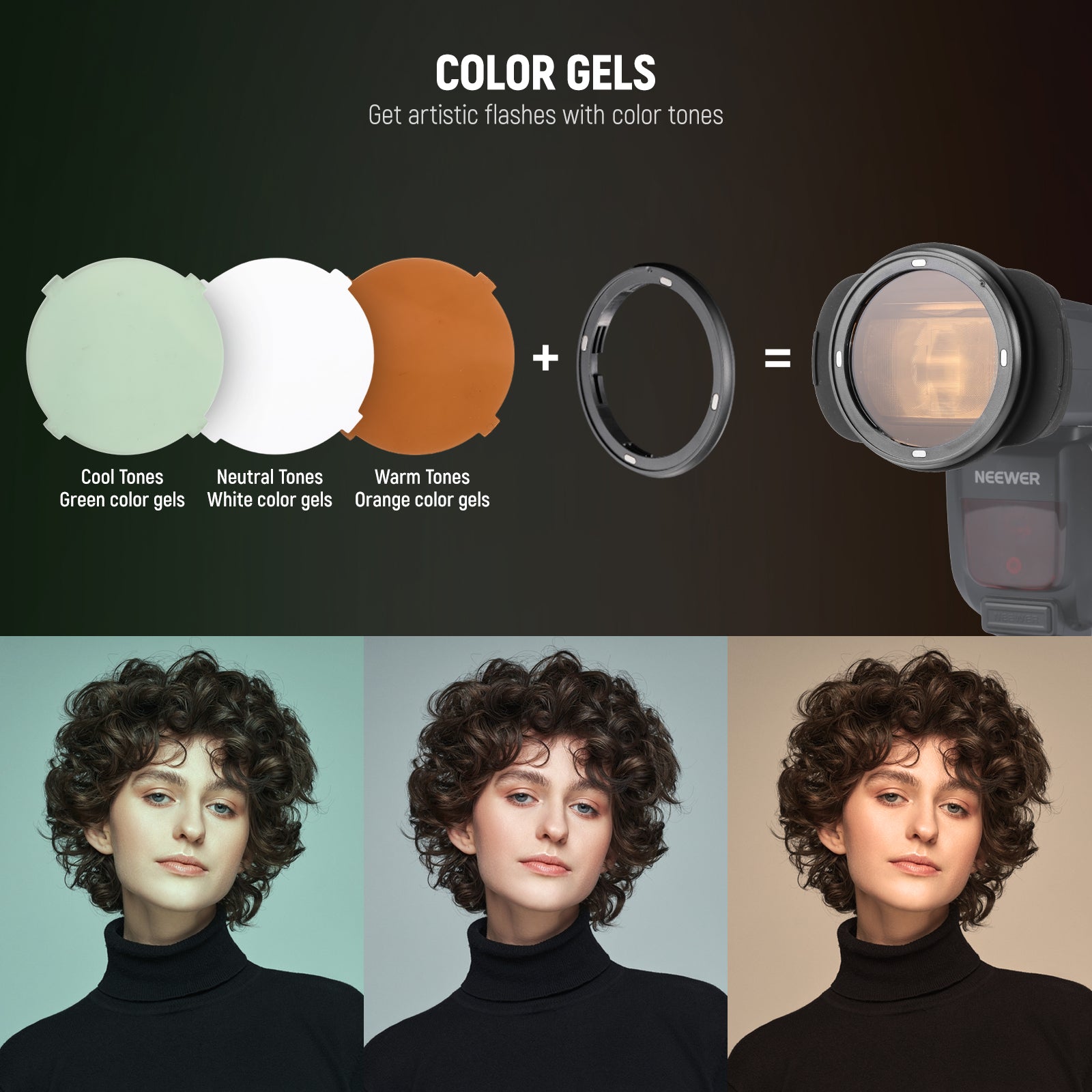 This Flash Accessory Kit includes 6 color gels.