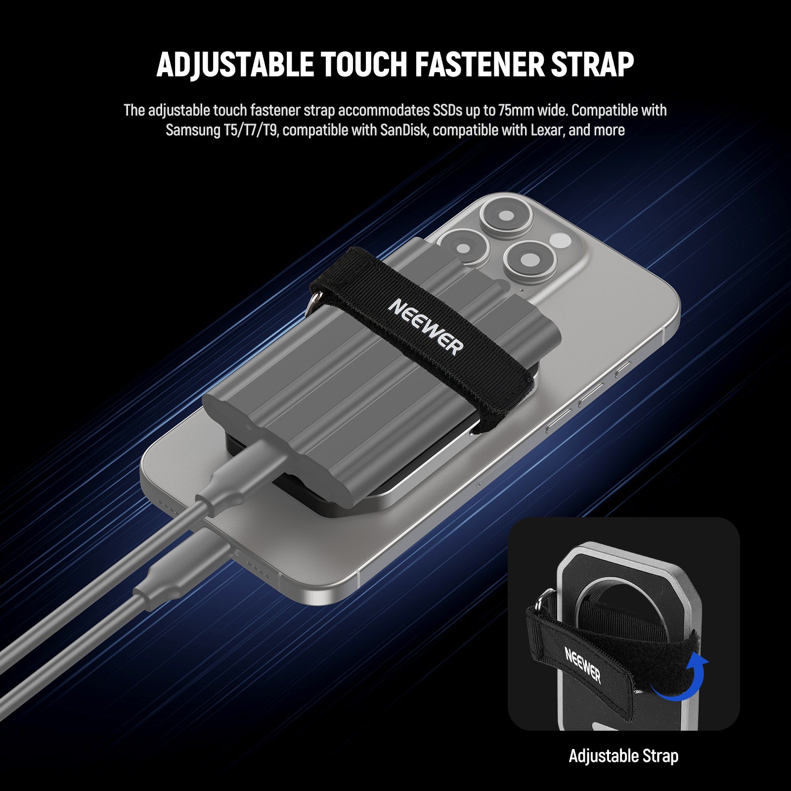 Adjustable Touch Fastener Strap