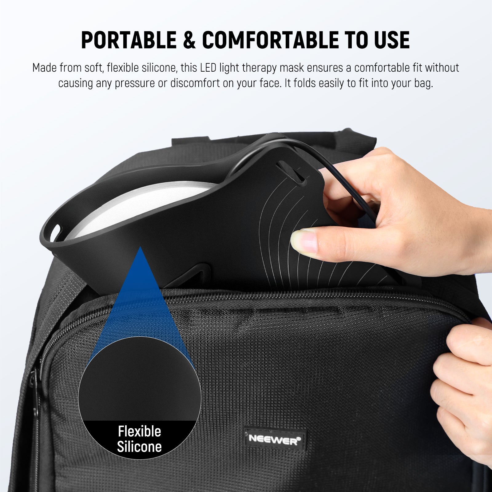 Portable & Comfortable LED red light mask machine