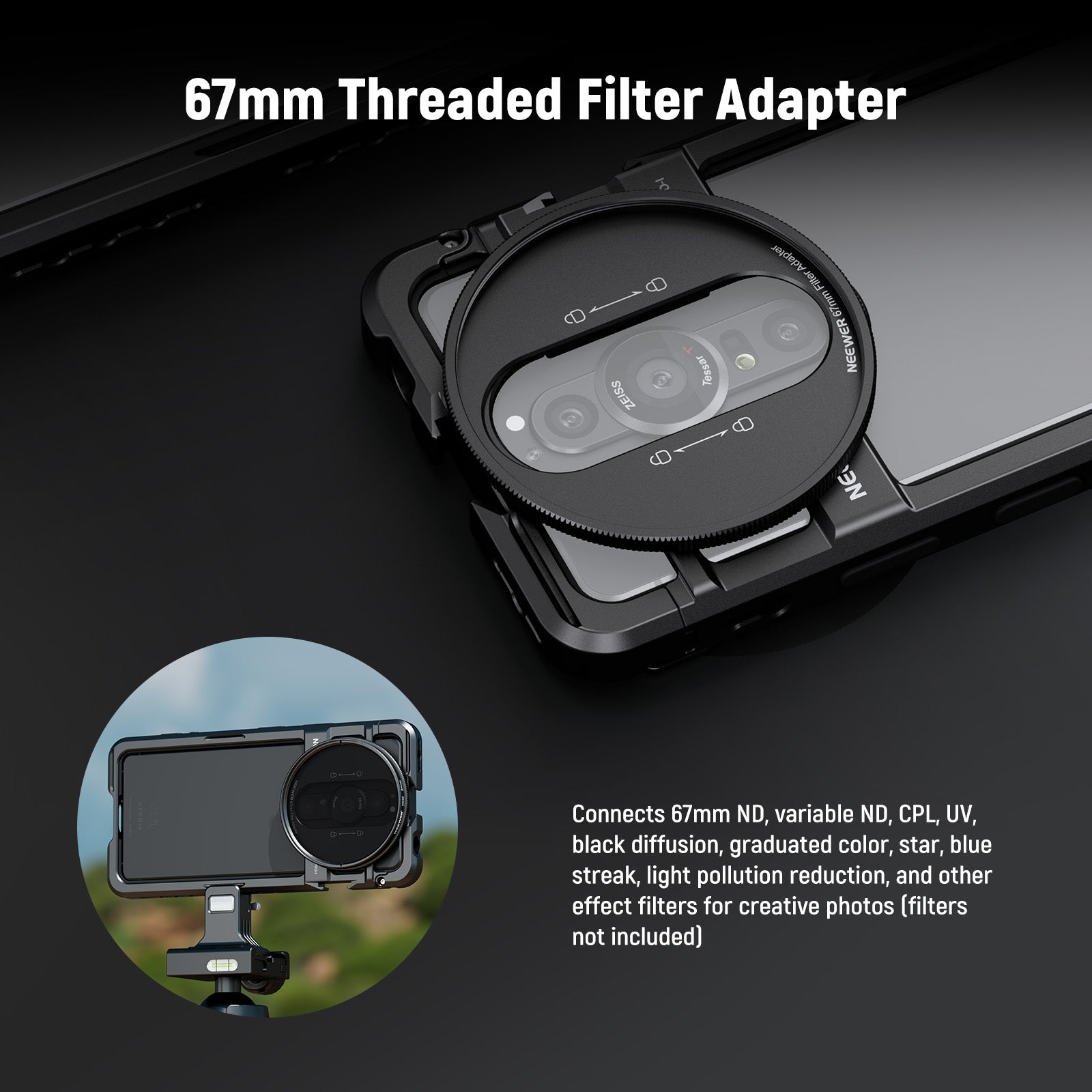 67mm Threaded Filter Adapter