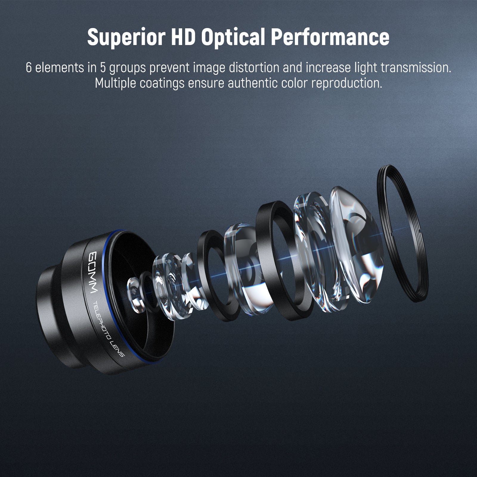 The precision optical design and large focal length zoom ensure sharp and clear images.