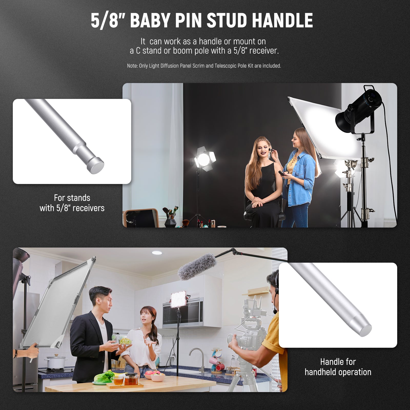 5/8" Baby Pin Stud Handles