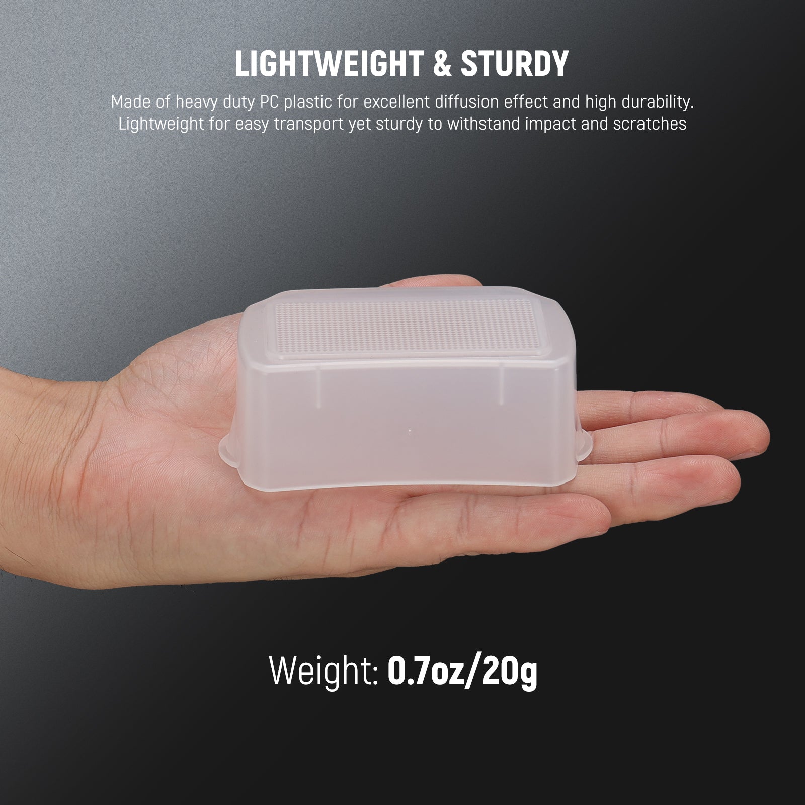 NEEWER FA002 Flash Diffuser is sturdy.