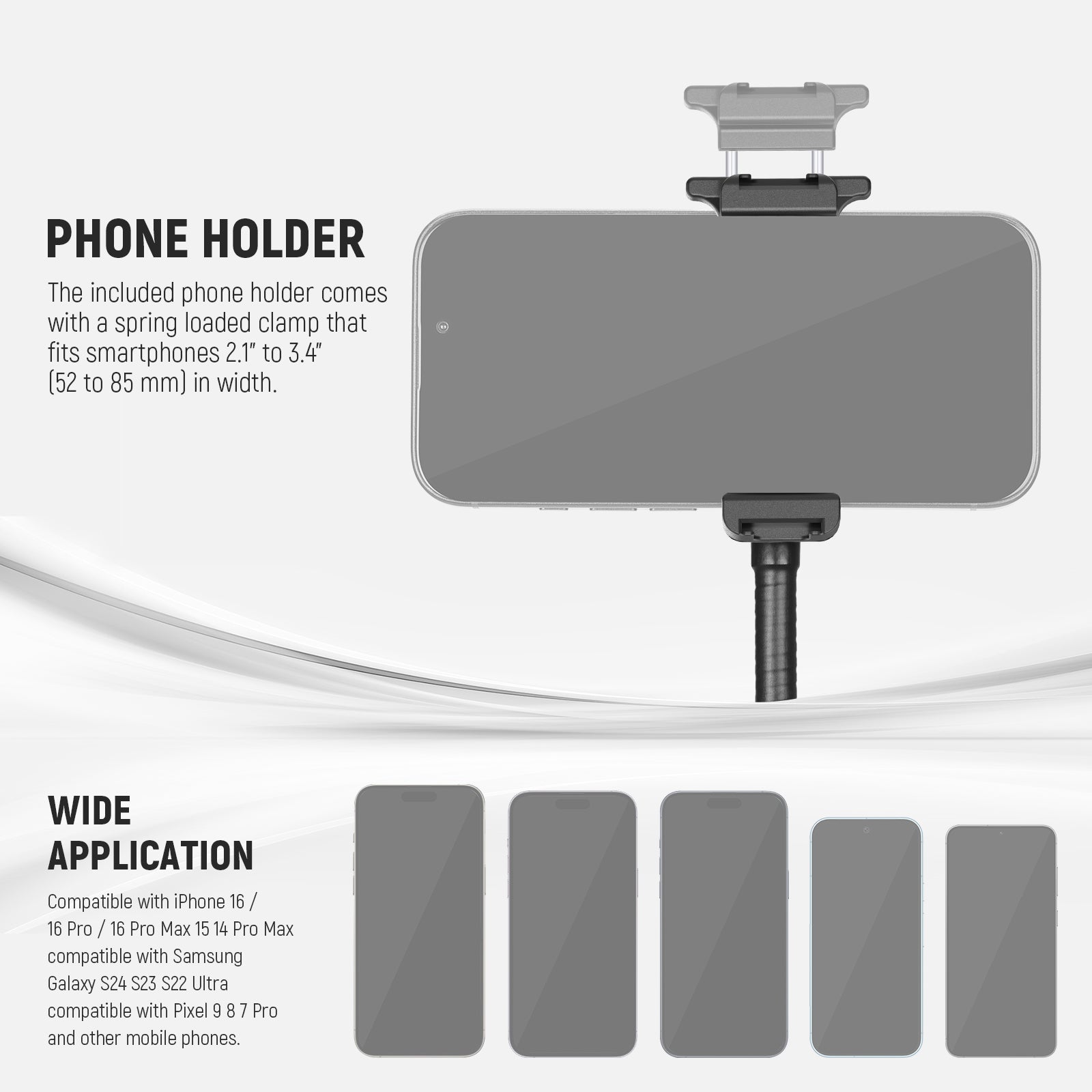 Wide Applications of the NEEWER DS022 Overhead Phone Mount Stand