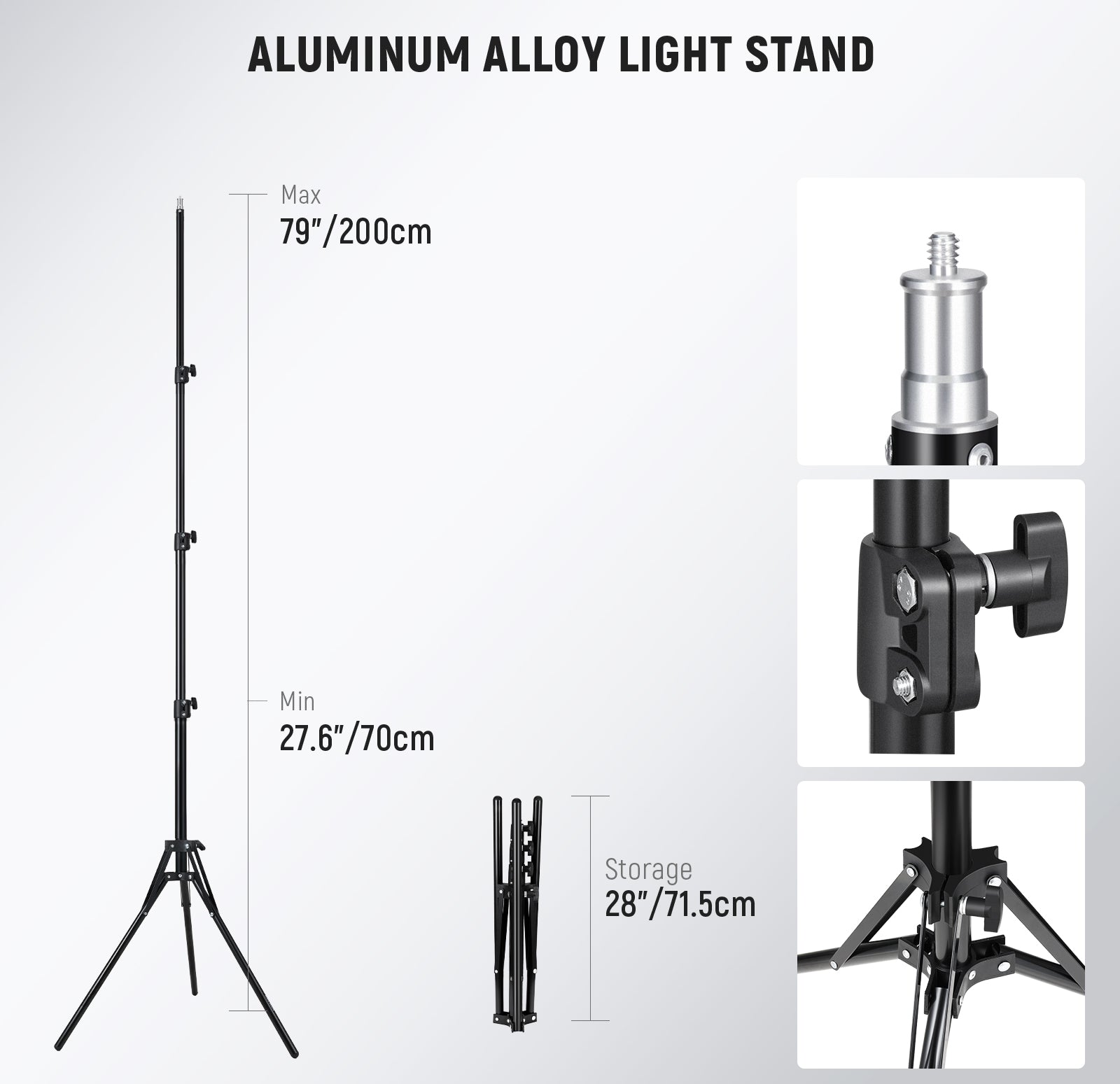 NEEWER RL-18 18 Inch LED Ring Light Kit includes a light stand.