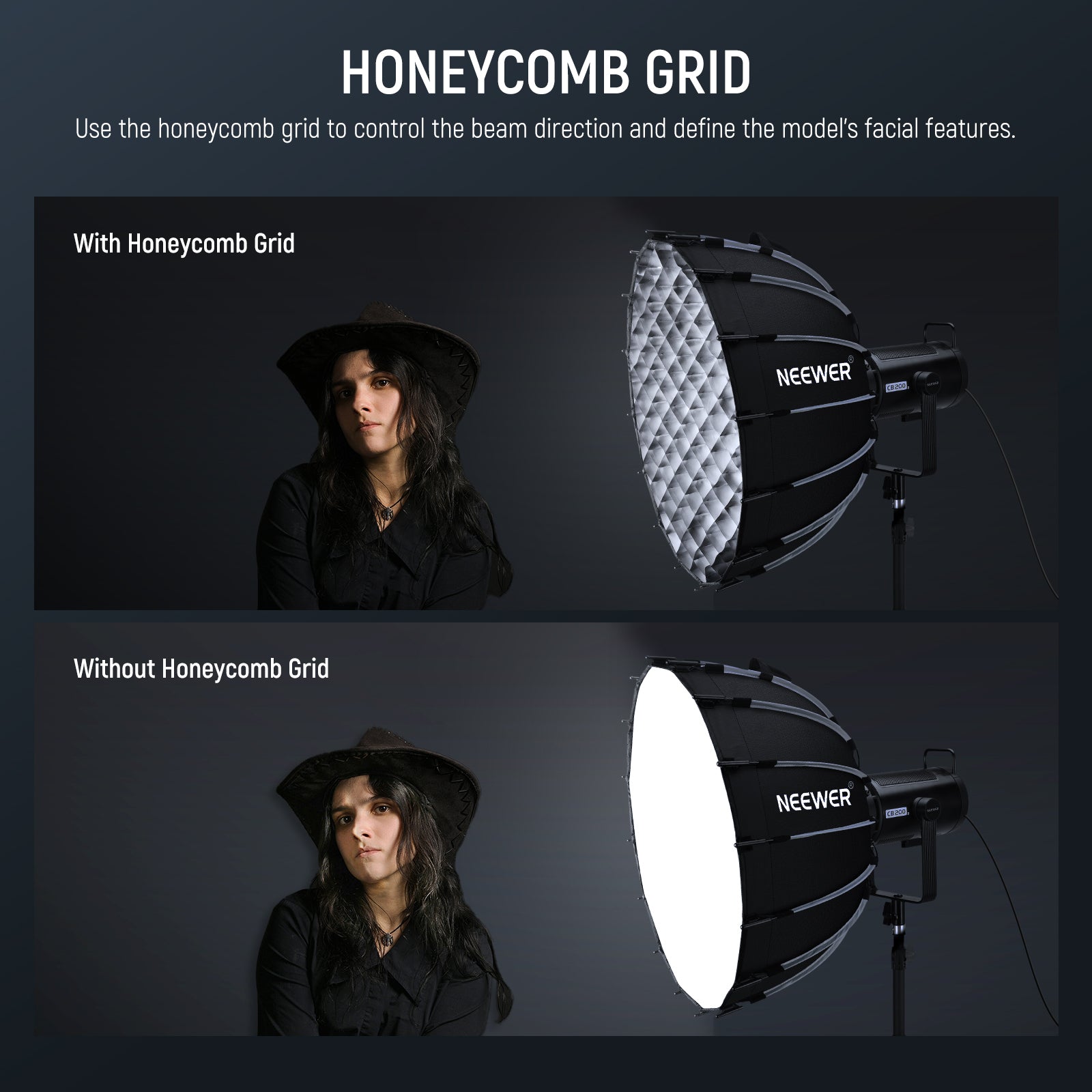 Connecting via Bowens mount, the softbox is compatible with Aputure 120D