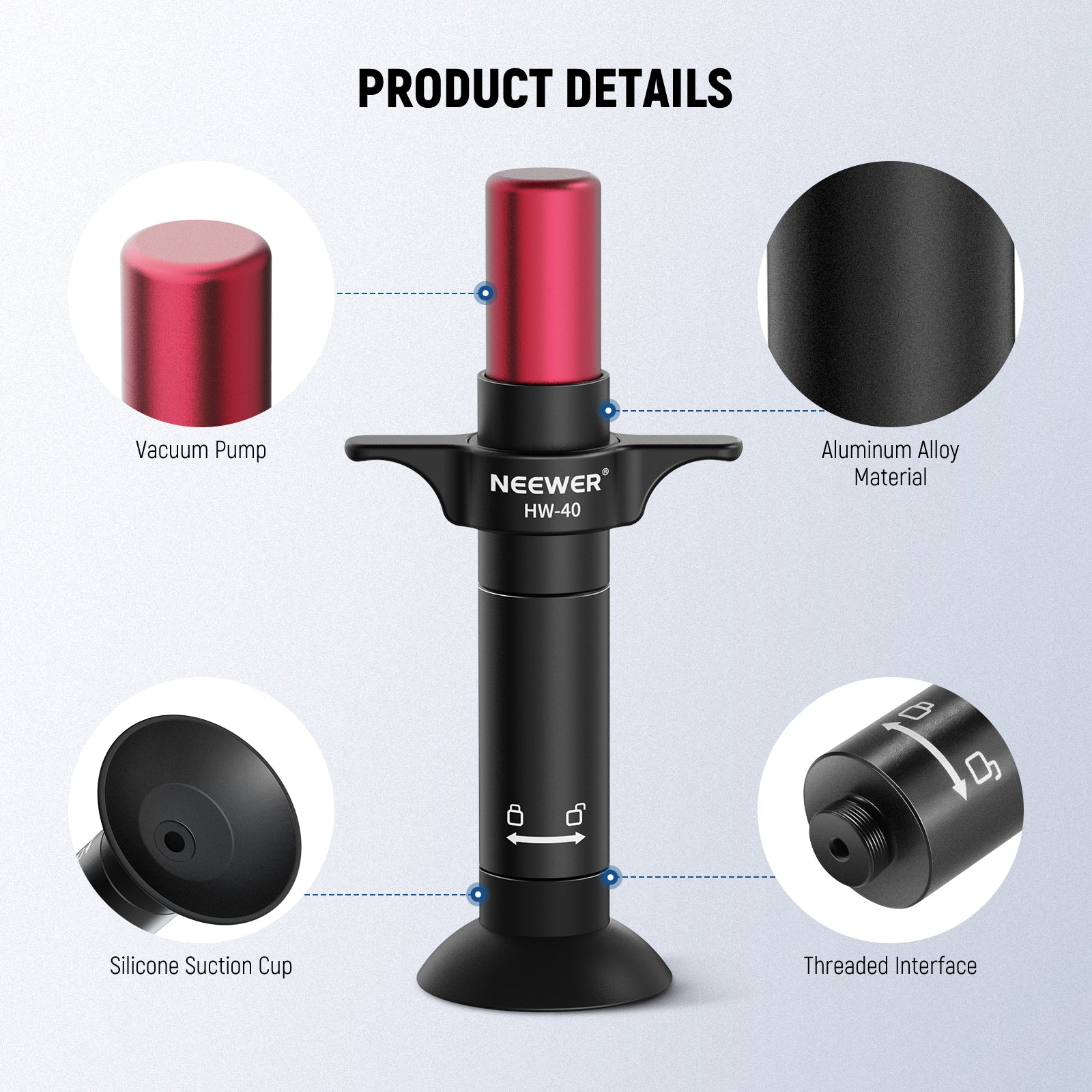Product details of the NEEWER Suction Pen
