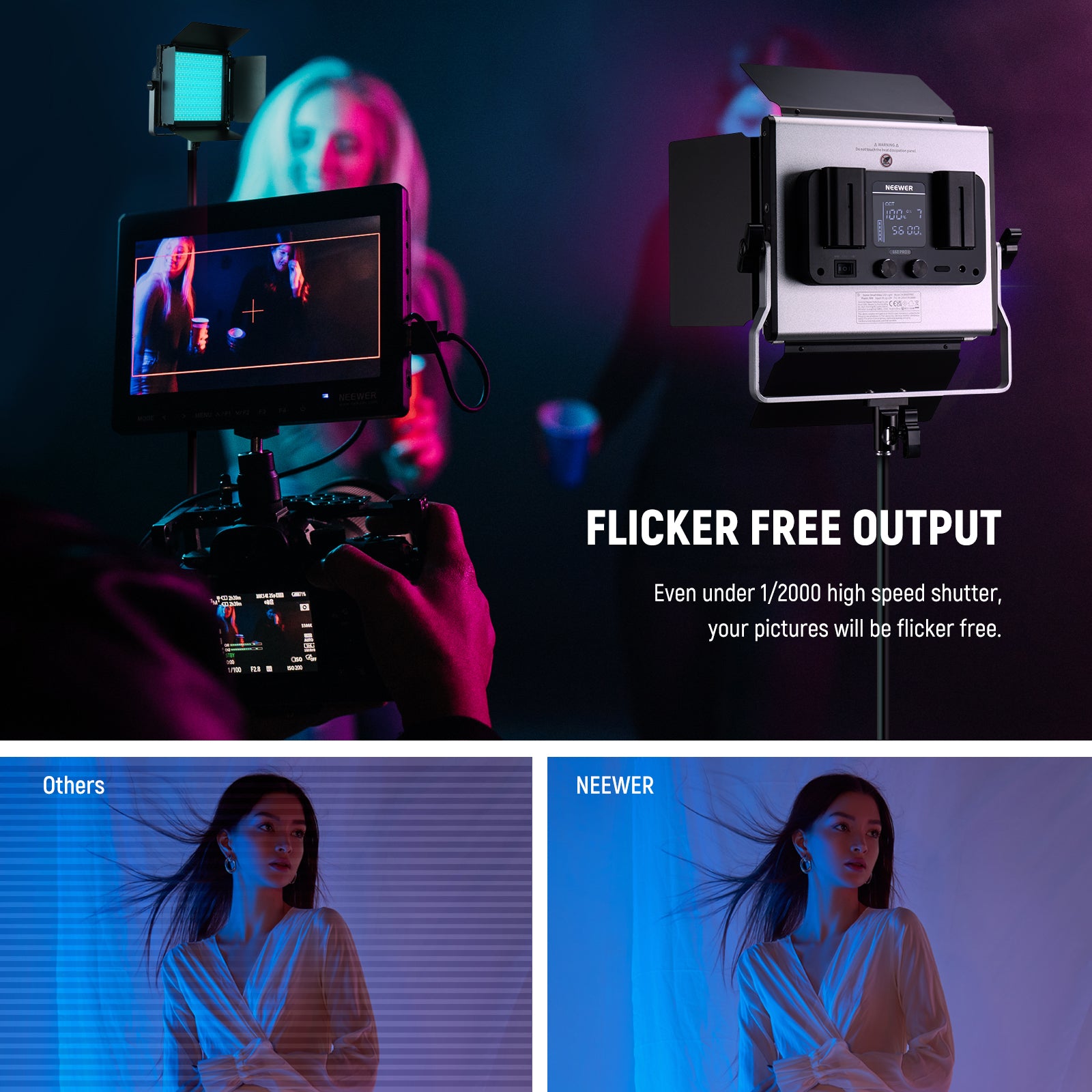 NEEWER Upgraded RGB660 PRO II RGB LED Light VS. Others