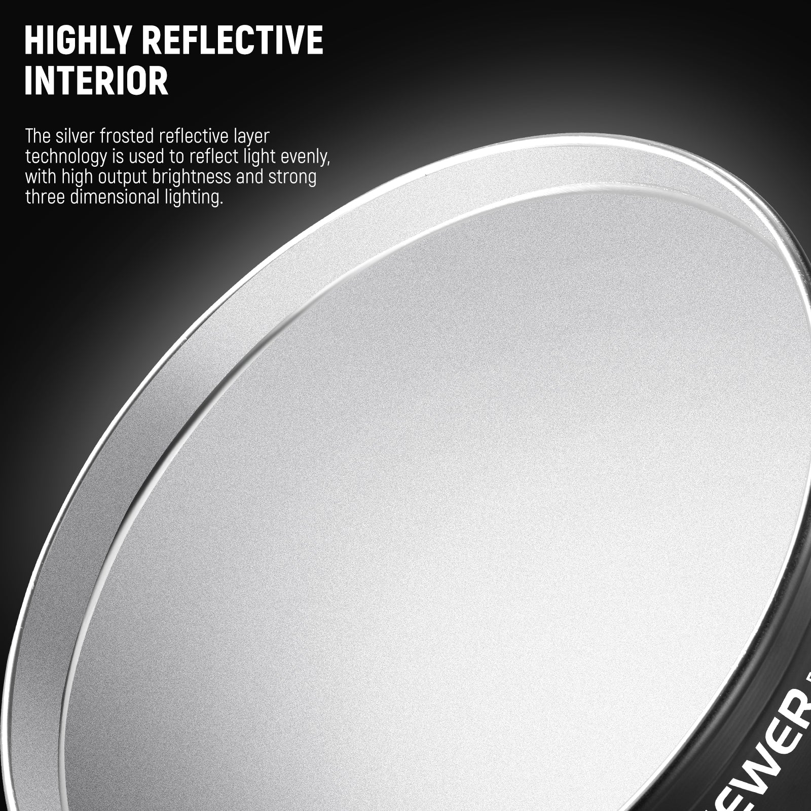 NEEWER FR26 Medium Focus Reflector features the silver frosted reflective layer technology.