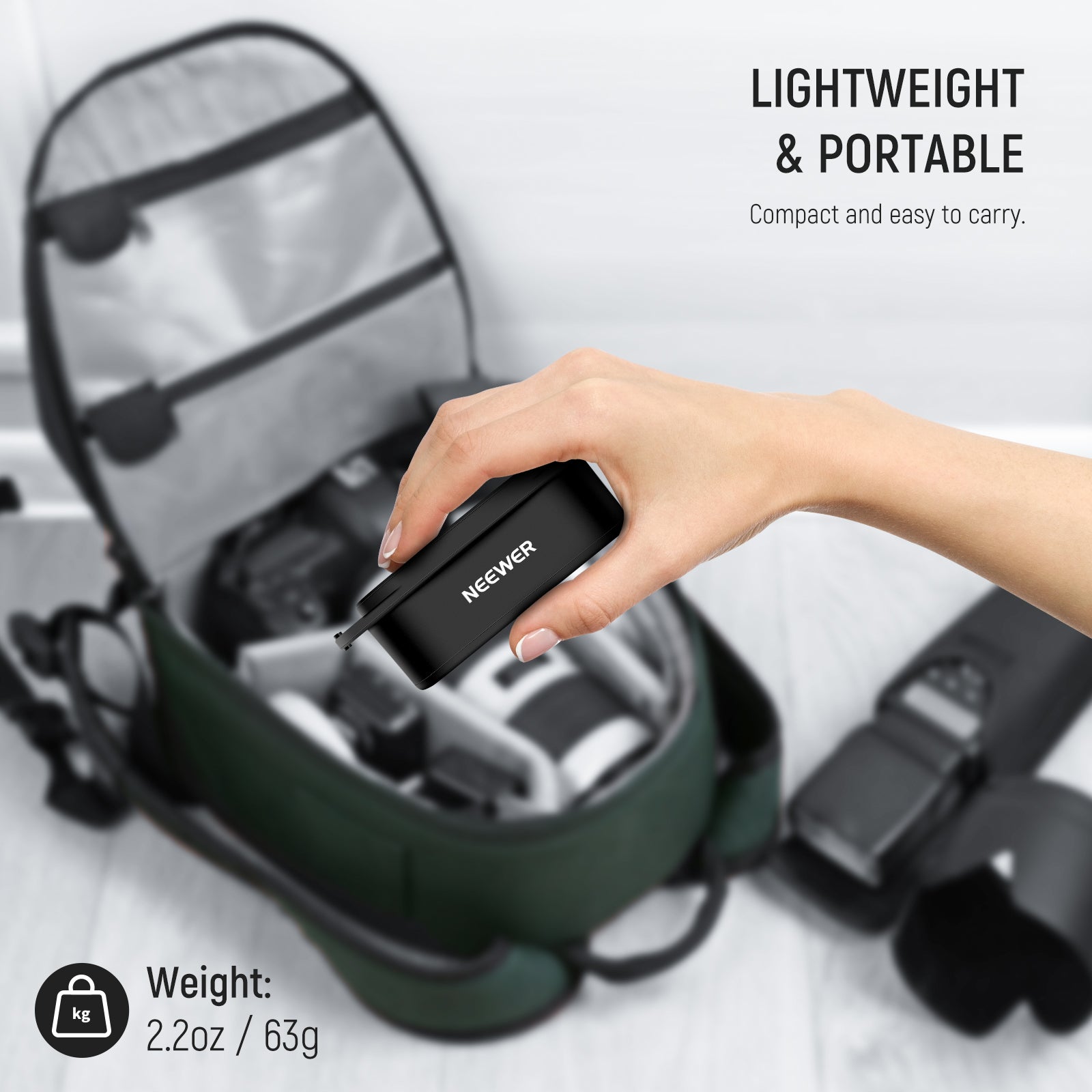 NEEWER SFR2 adapter ring is lightweight