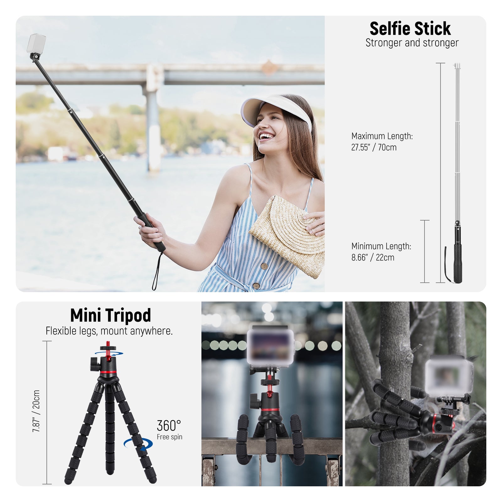Flexible Tripod & Selfie Stick