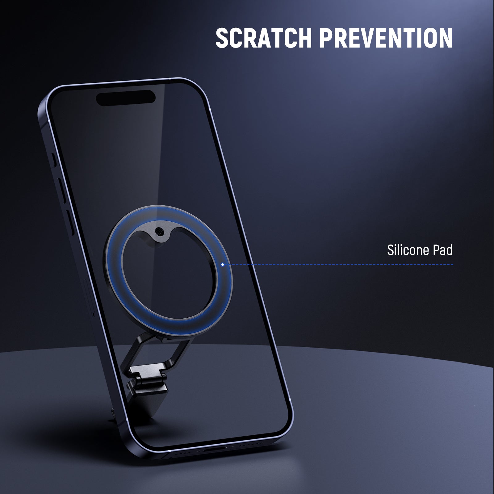 NEEWER PA030 Magnetic iPhone Tripod Mount features a silicone pad.