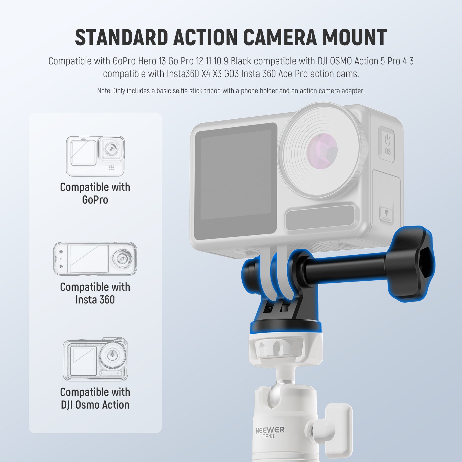 Tripod Stand for Phone & Action Camera