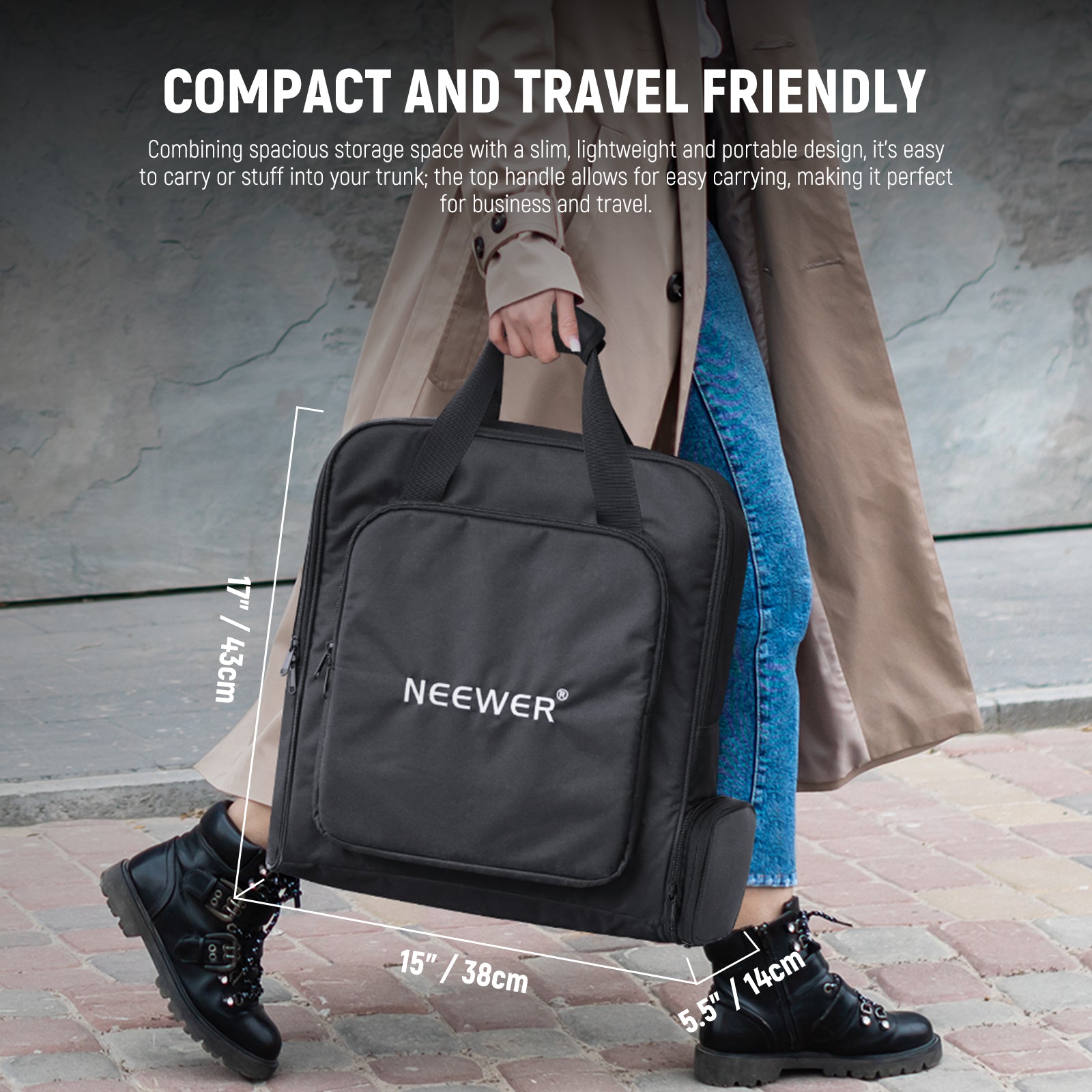 NEEWER RU-012 Travel Bag is compact and travel friendly.