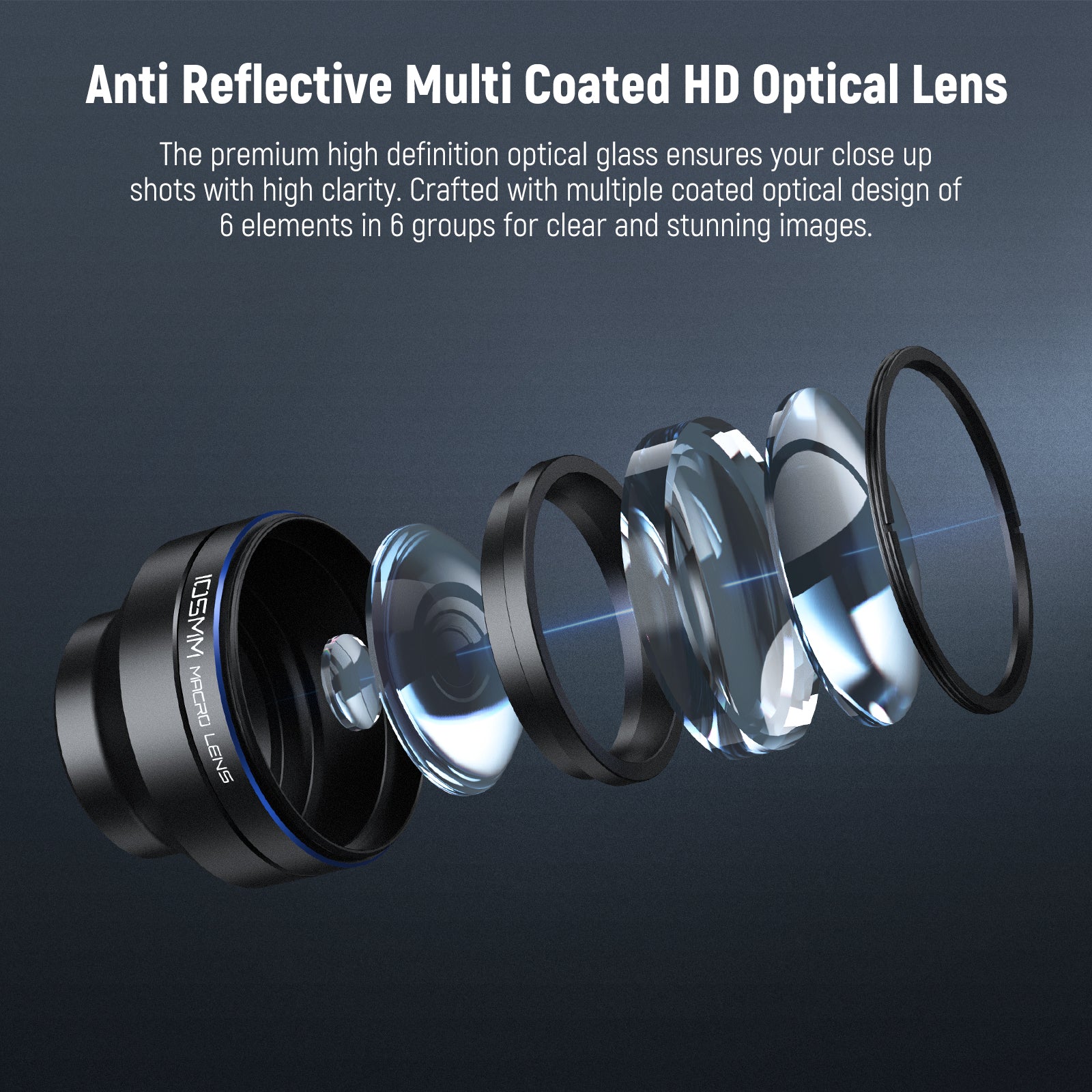 Anti Reflective Multi Coated HD Optical Lens
