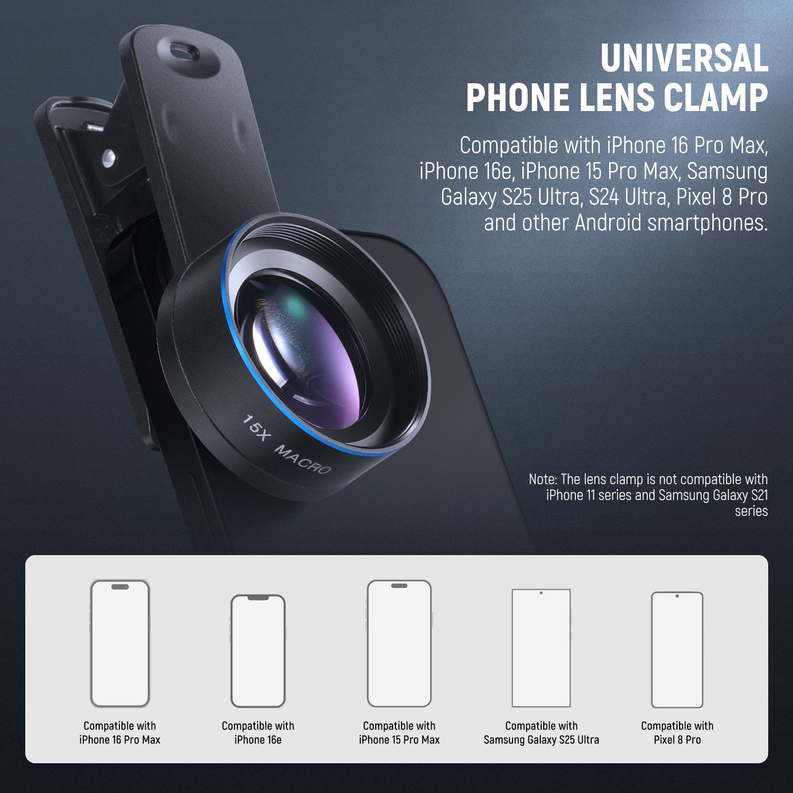 universal phone lens clamp