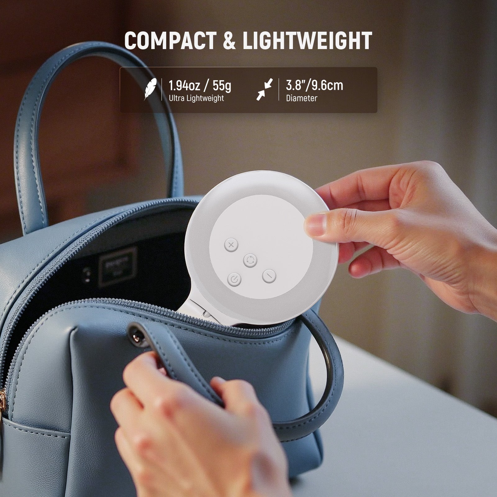 NEEWER NR5 3.8" Clip on Ring Light is compact.