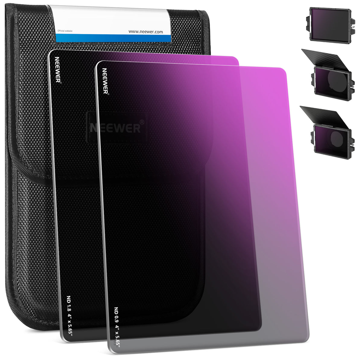 NEEWER 2 Pack ND0.9 & ND1.8 Square Film Filters