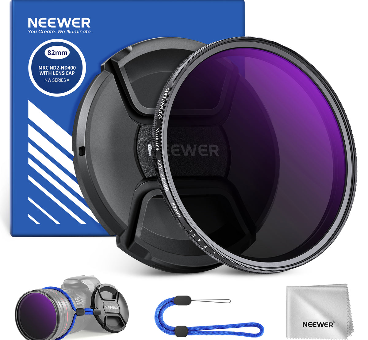 NEEWER ND2-400 Variable ND Filter with Lens Cap