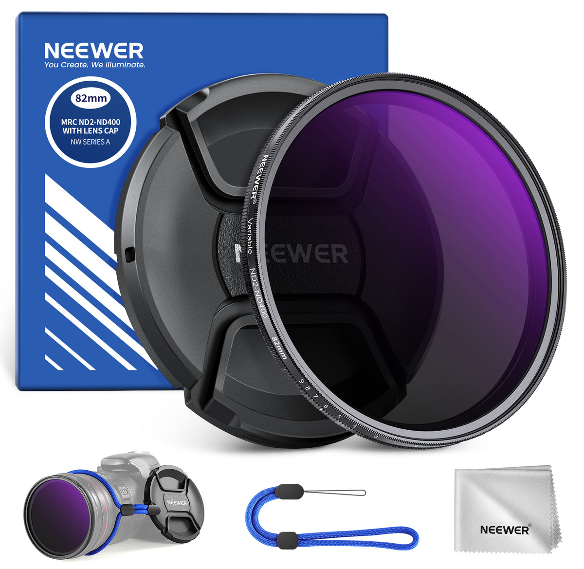 NEEWER ND2-400 Variable ND Filter with Lens Cap