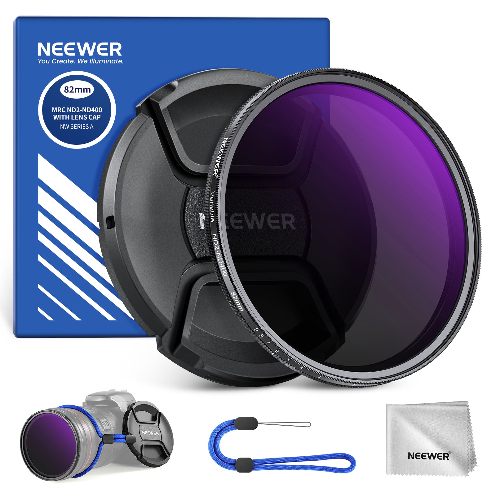 NEEWER ND2-400 Variable ND Filter with Lens Cap