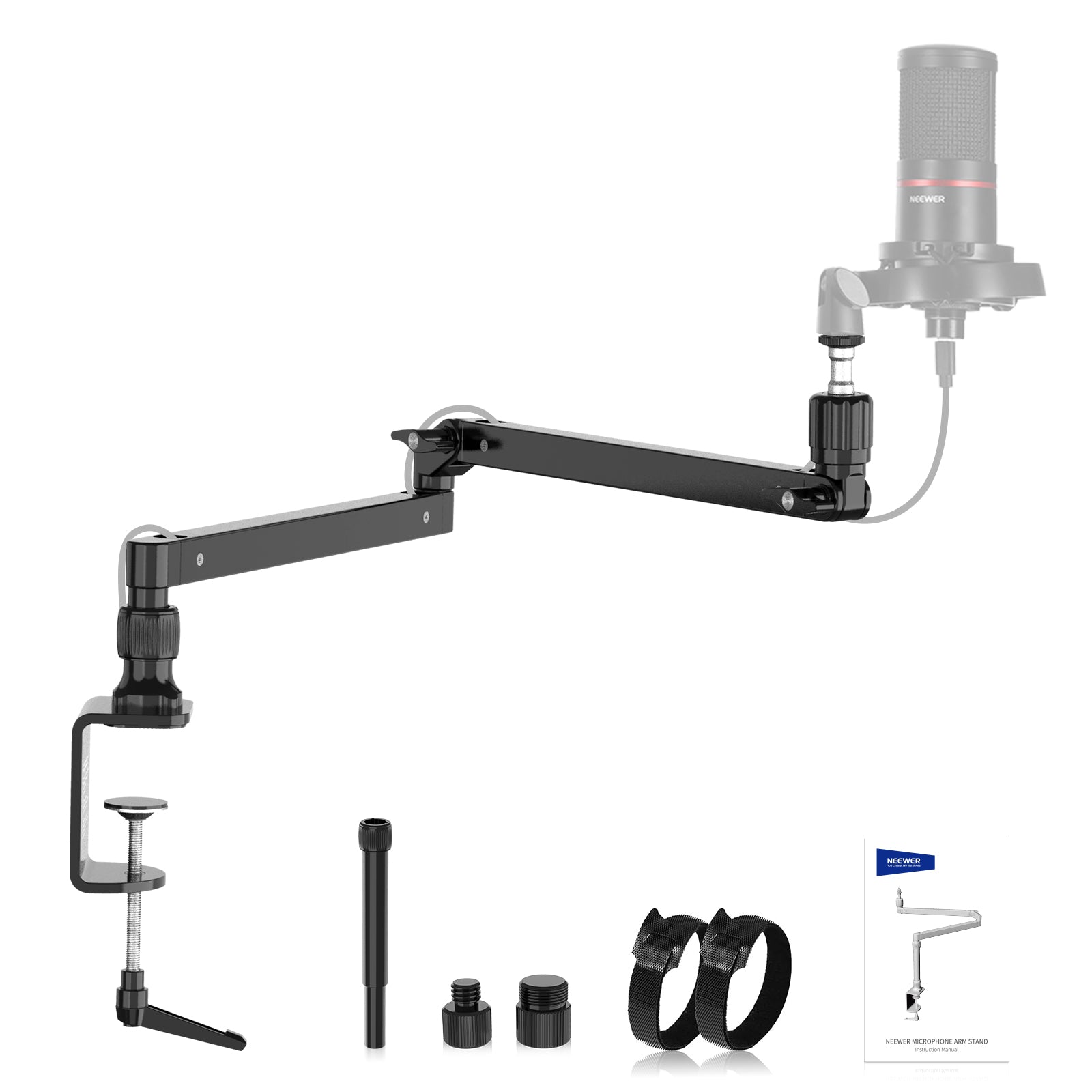 NEEWER MST002 Low Profile Mic Arm Desk Mount with Damping