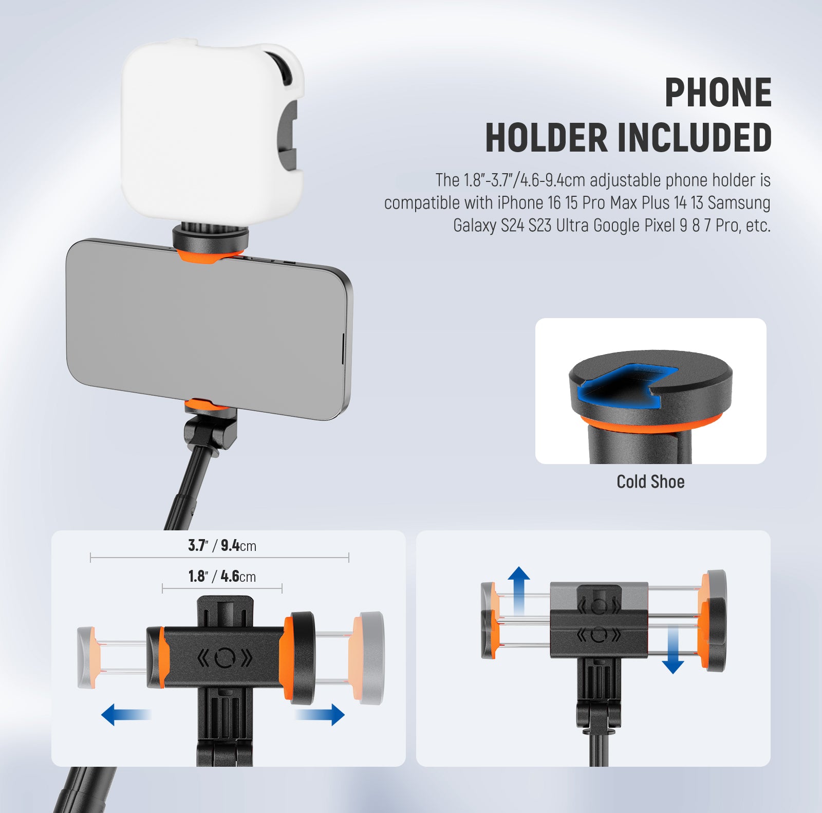 This kit includes a phone holder.