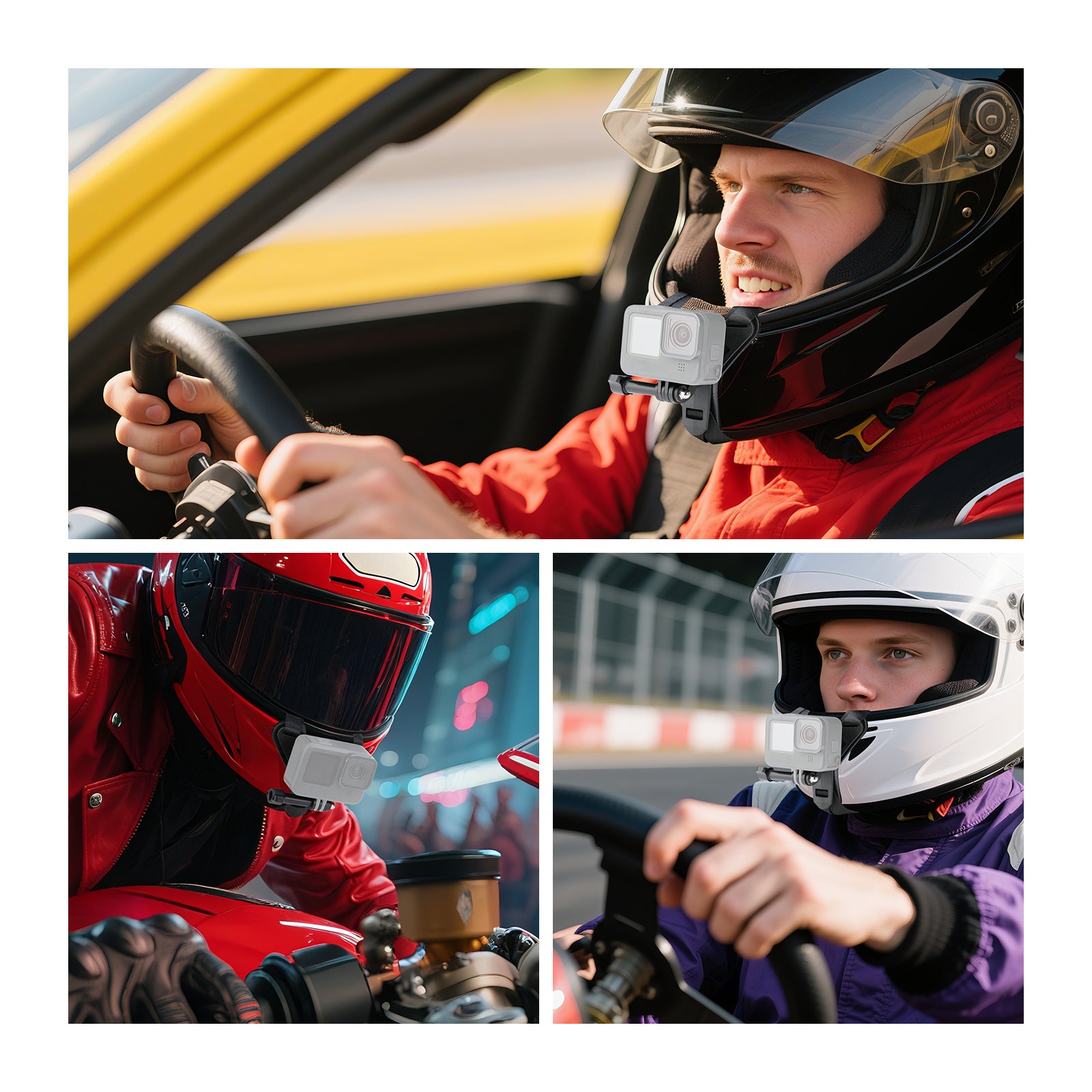 Scenarios for NEEWER GP-72 Helmet Chin Strap for Action Camera