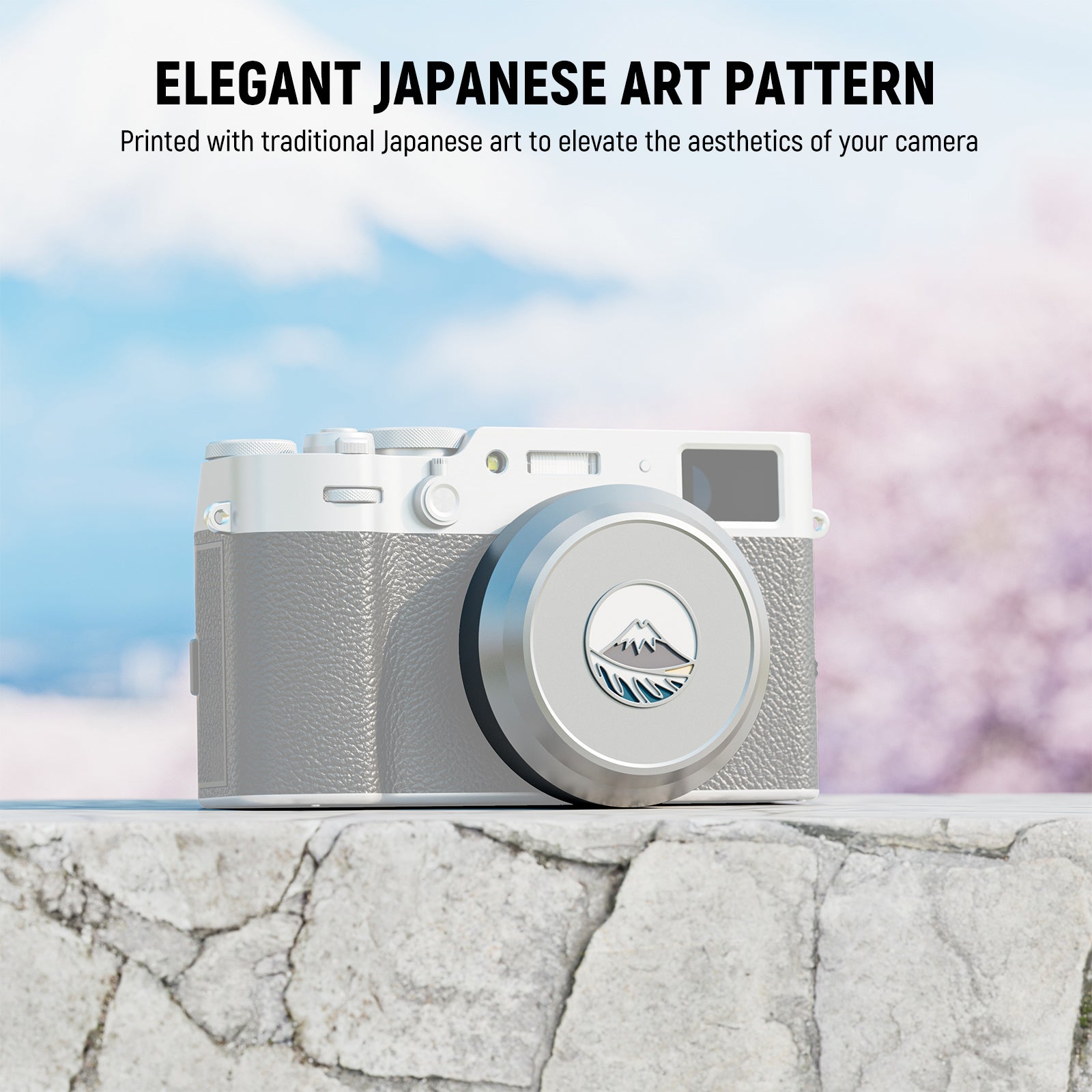 Printed with traditional Japanese art to elevate the aesthetics of your camera