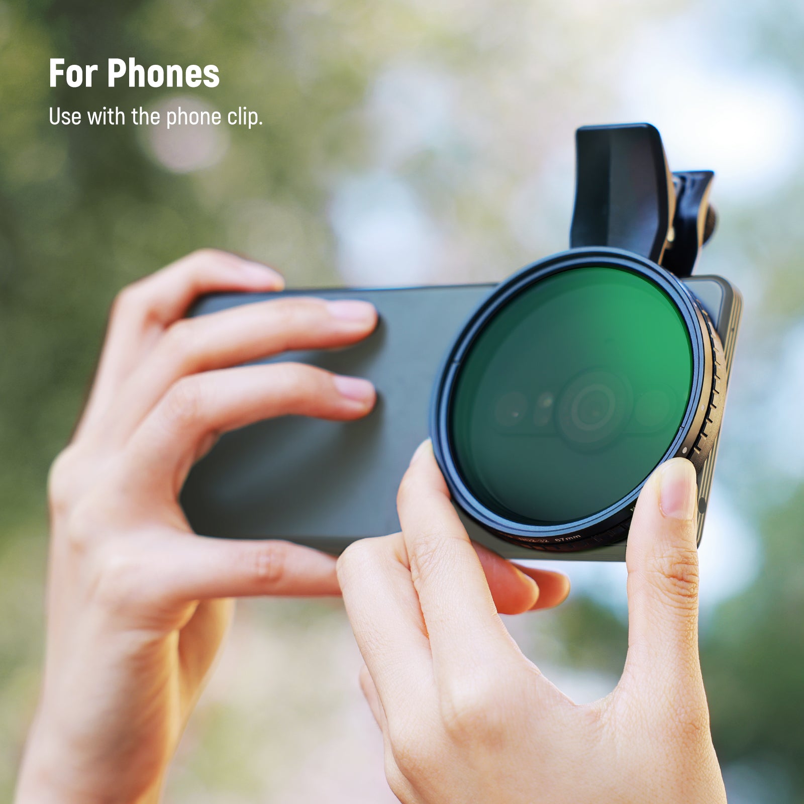 Scenarios for NEEWER FL-B25 Variable ND2-32 Phone Filter For Android