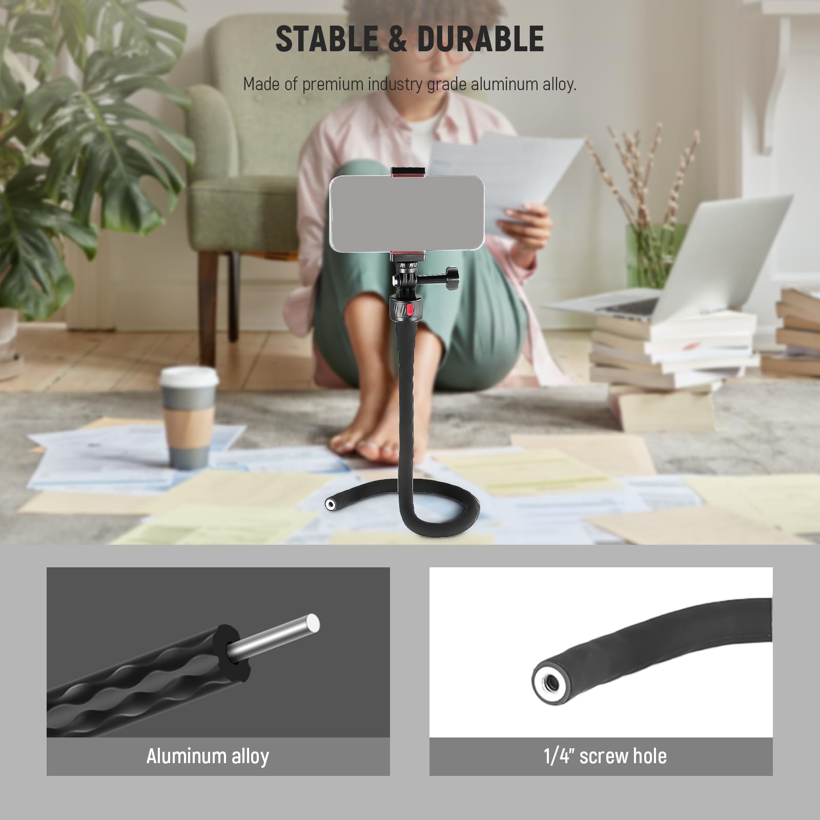 Stable & Durable hand free camera mount