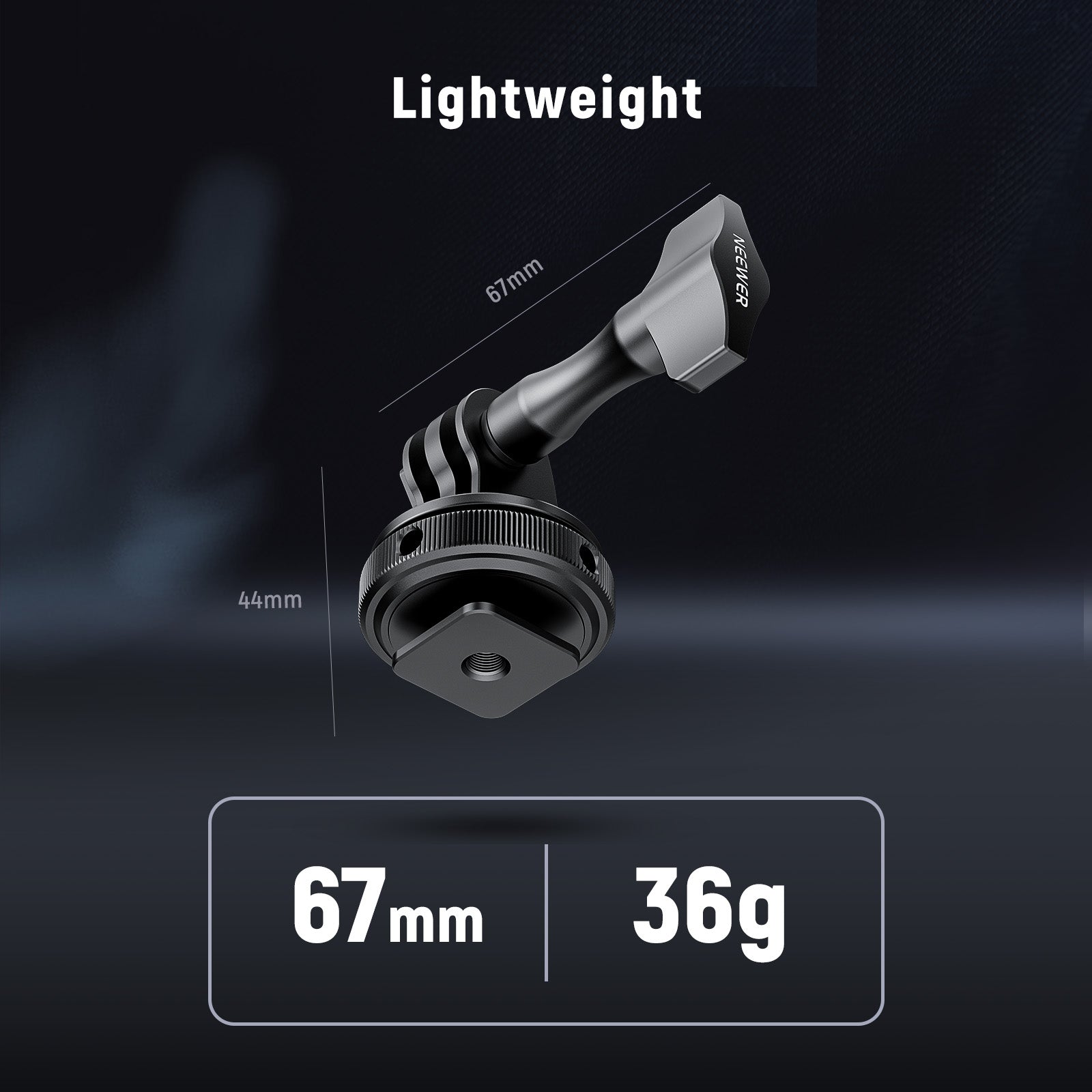 Lightweight Cold Shoe Mount Adapter