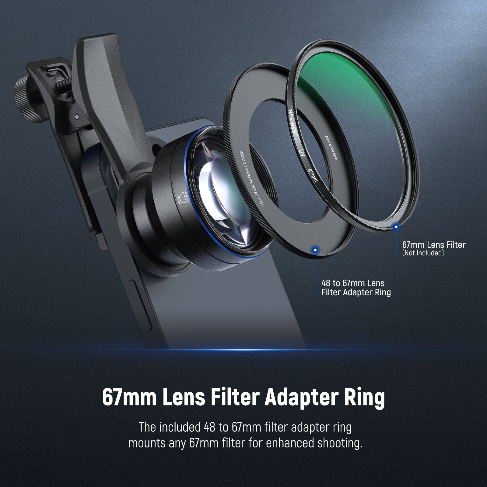 67mm Lens Filter Adapter Ring