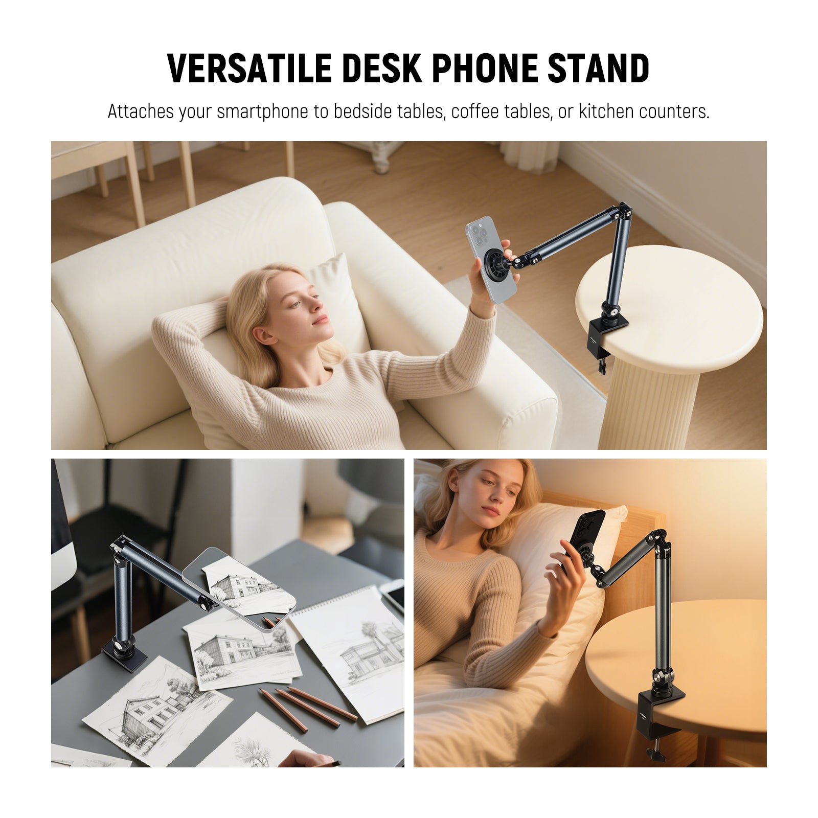 NEEWER PA089 versatile desk phone stand