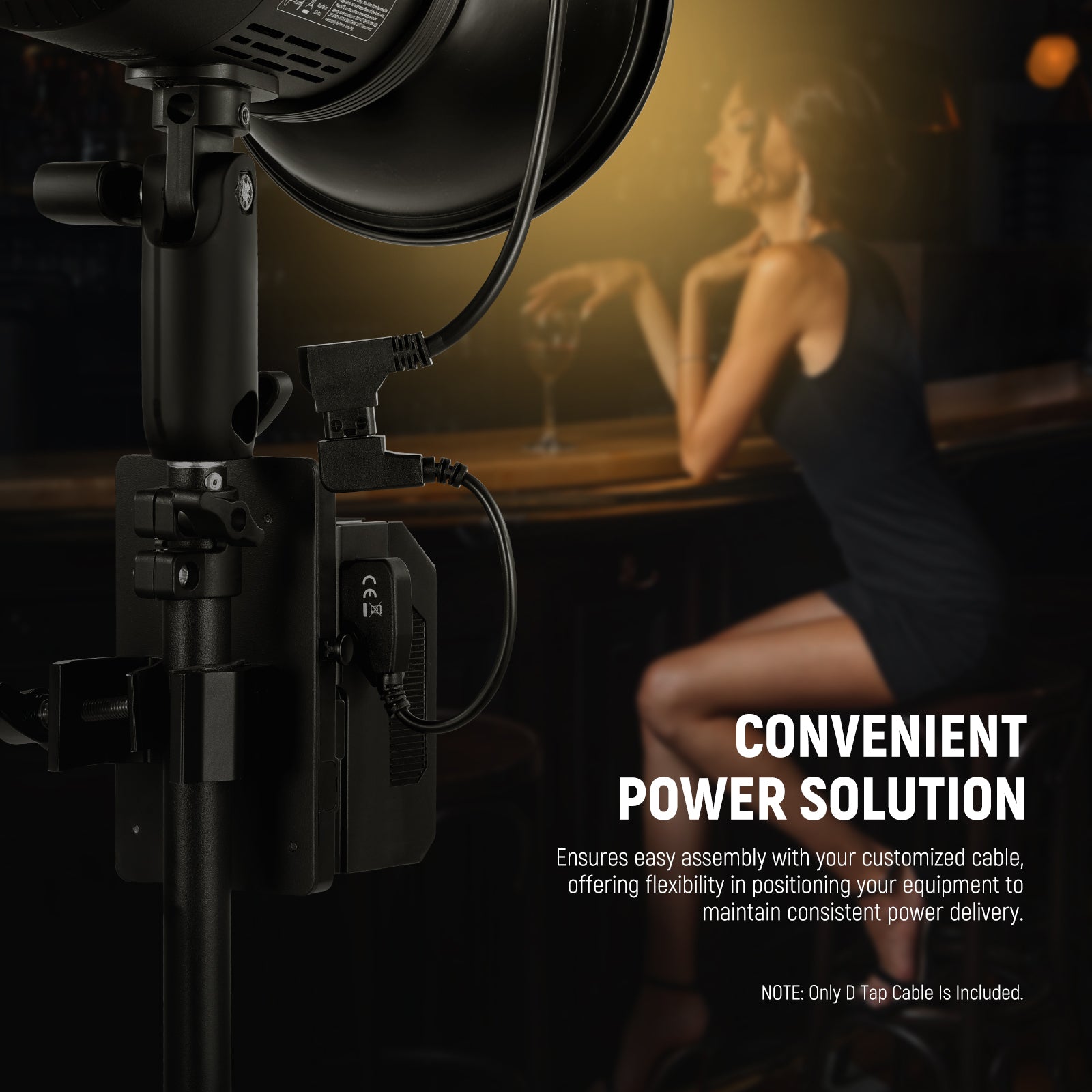 This 20cm D tap lead power cable for DIY ensures easy assembly with your customized cable.