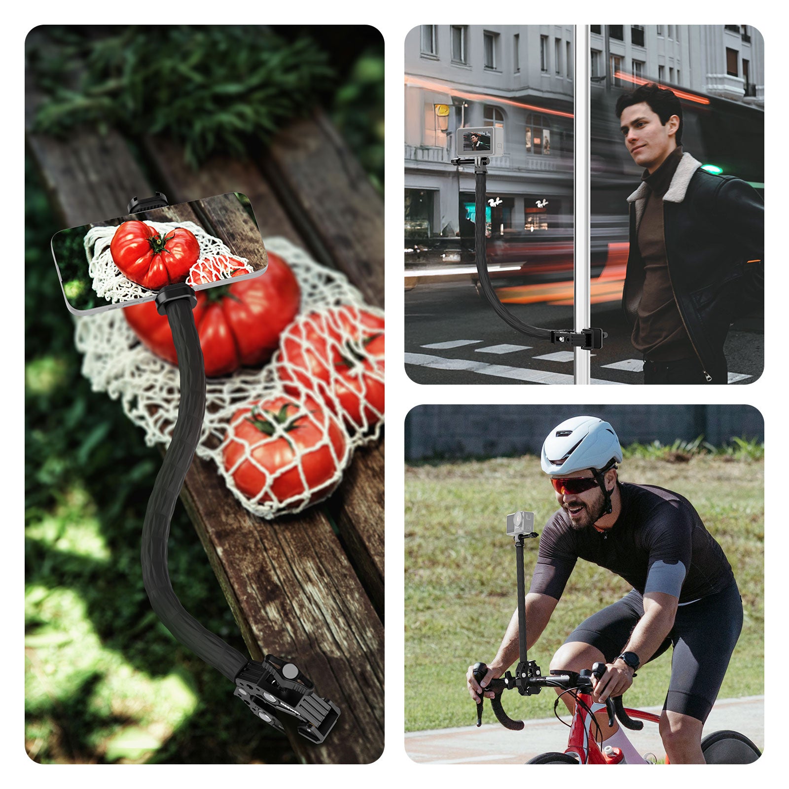 Scenarios for NEEWER GP-26 Action Camera Mount Kit with Super Clamp