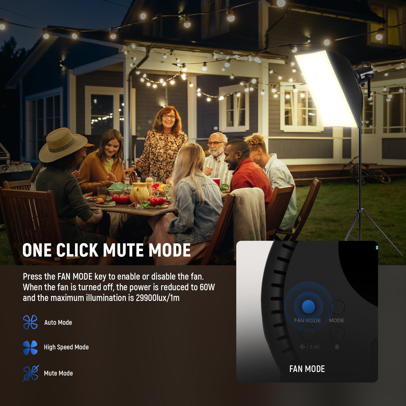 Built in ultra silent fan and upgraded heat dissipation system