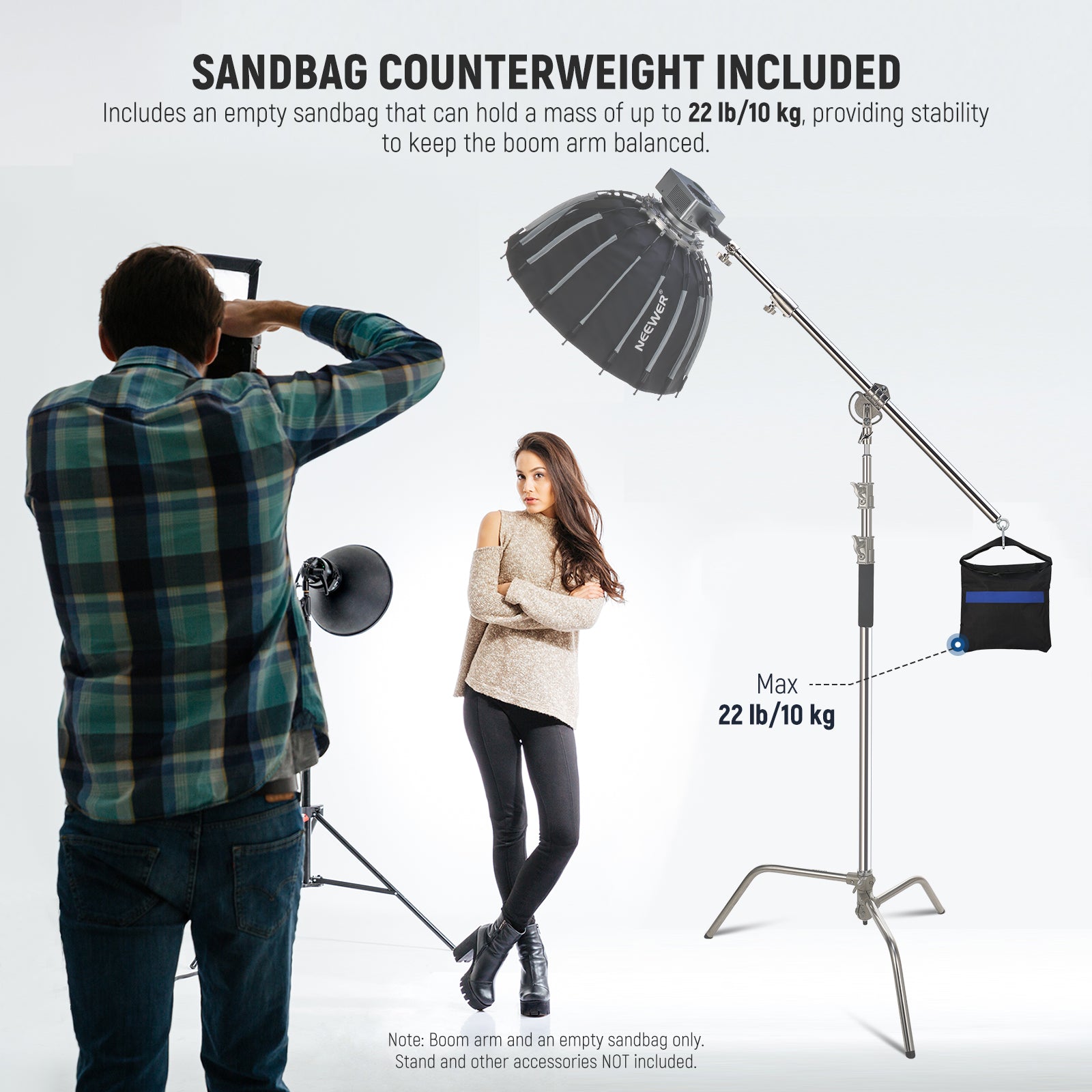 This set contains an unfilled sandbag