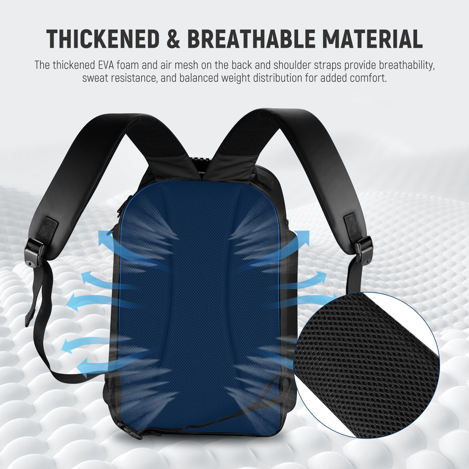 NEEWER PB26 All-in-One Camera Backpack can balance weight distirbution.