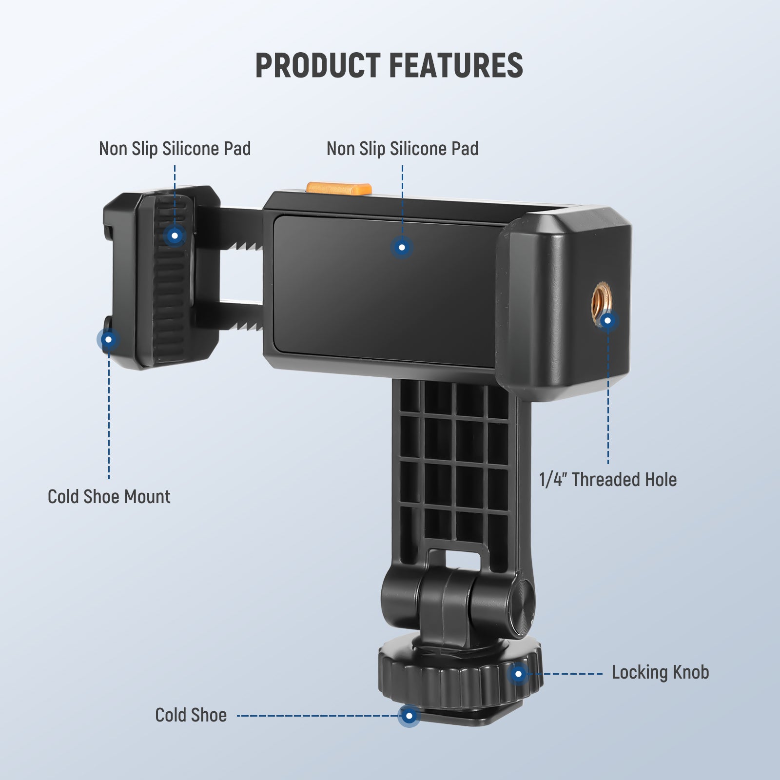 Package Features of the NEEWER SP-10 Phone Tripod Mount Holder