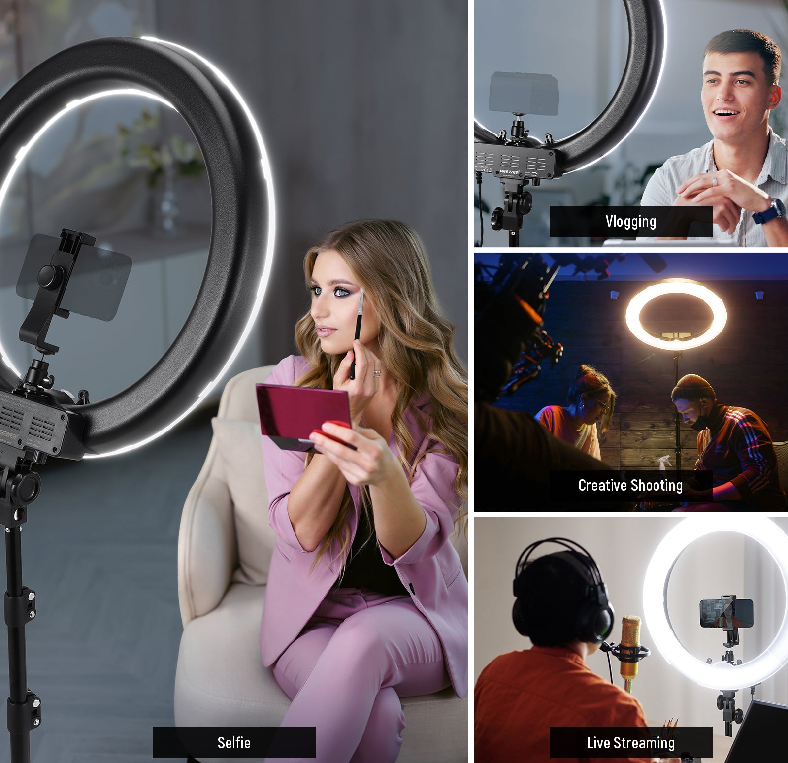 Scenarios for NEEWER RL-18 18 Inch LED Ring Light