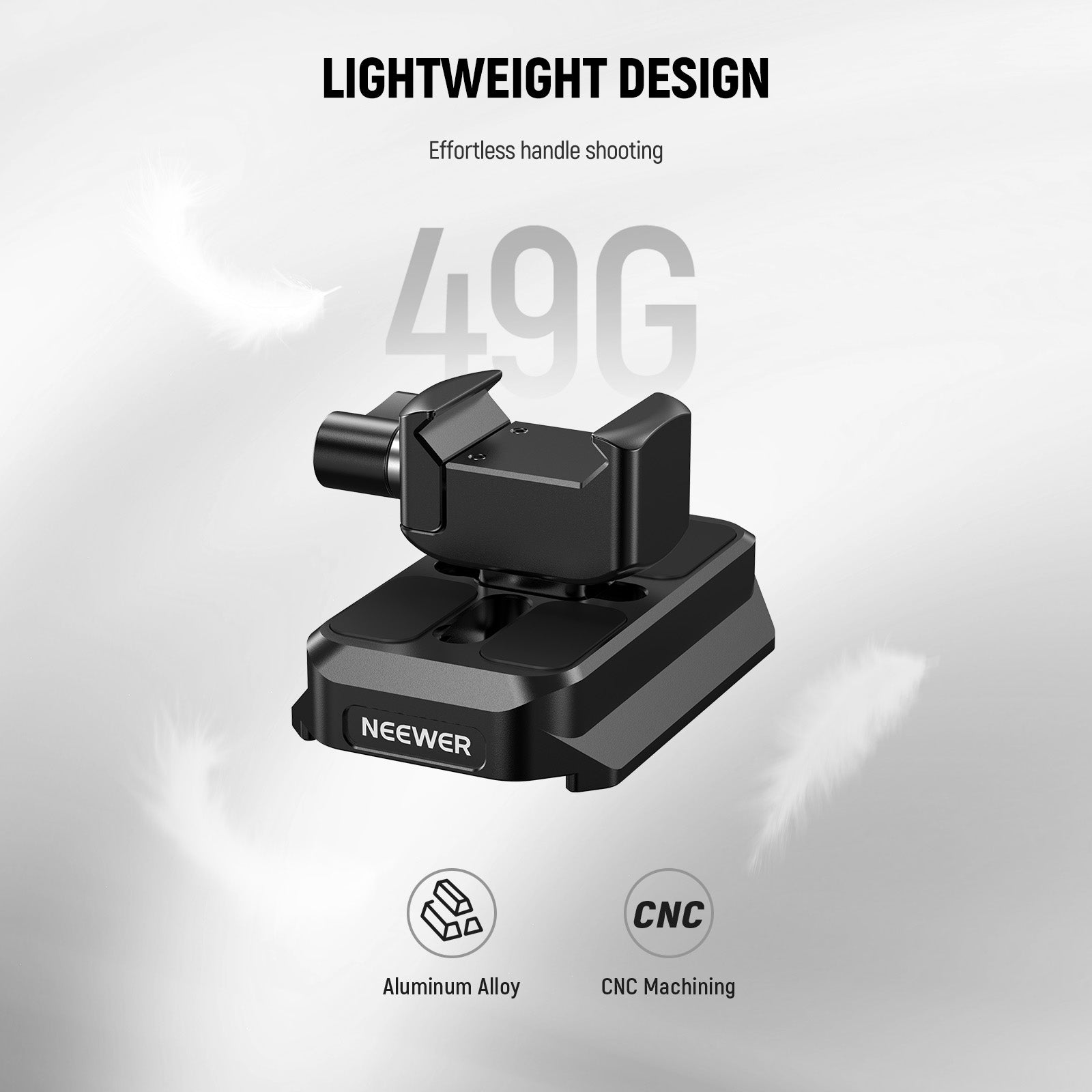 NEEWER CA129 Arca Type QR Plate Adapter is lightweight.