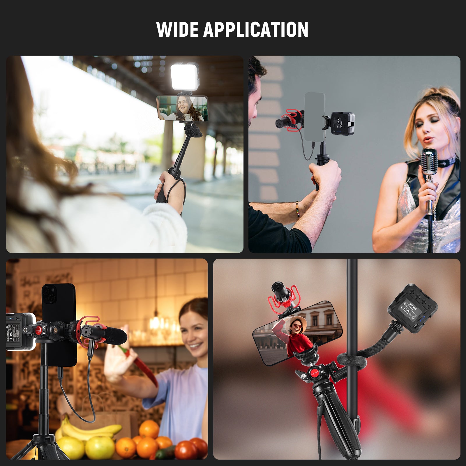 Scenarios for NEEWER PA045 Vlogging Kit