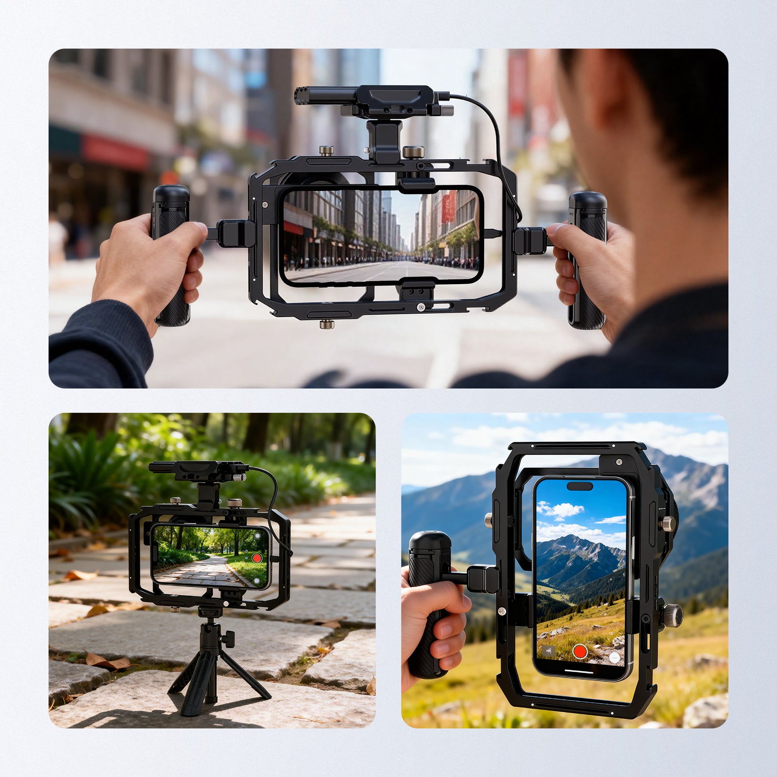 NEEWER PA058 Universal Phone Cage is ideal for video recording, vlogging, and filming.