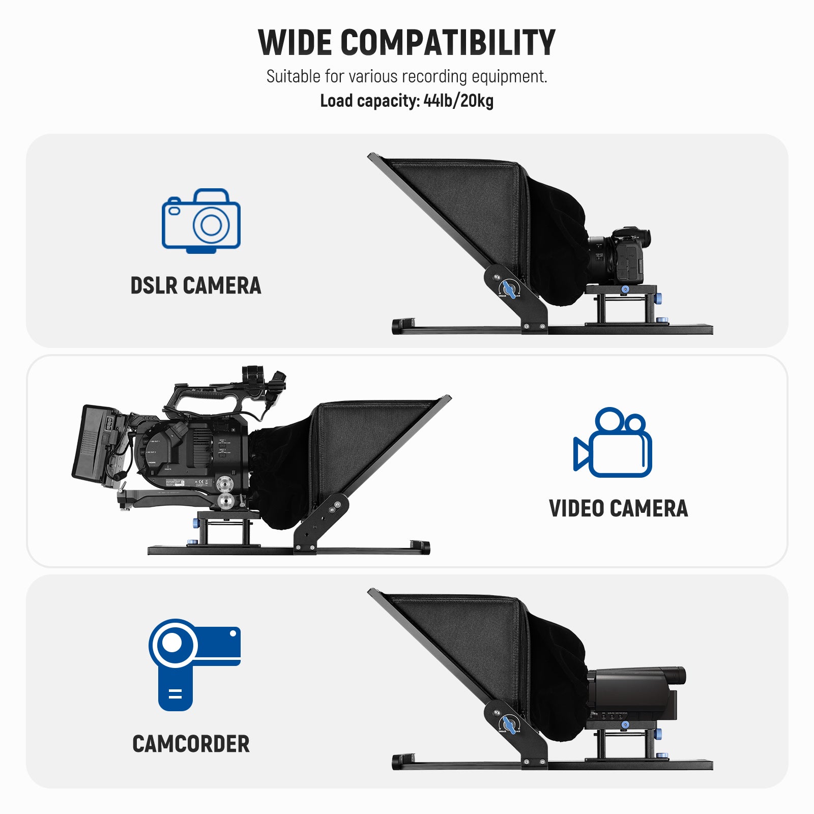Wide Compatibility of the NEEWER X17 II Remote Teleprompter