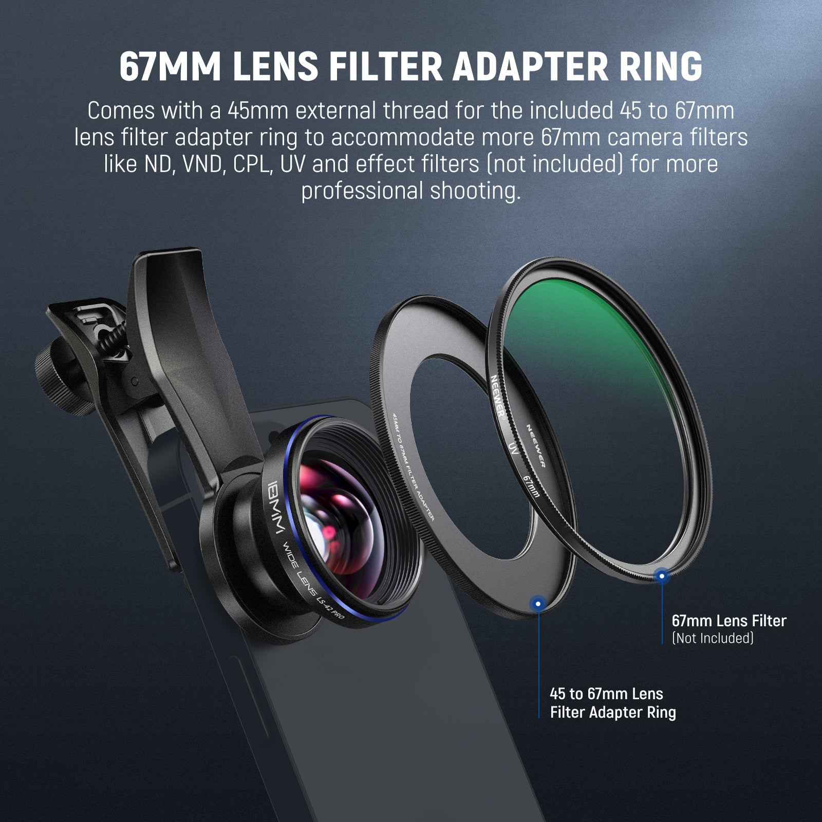 67mm Filter Adapter Ring