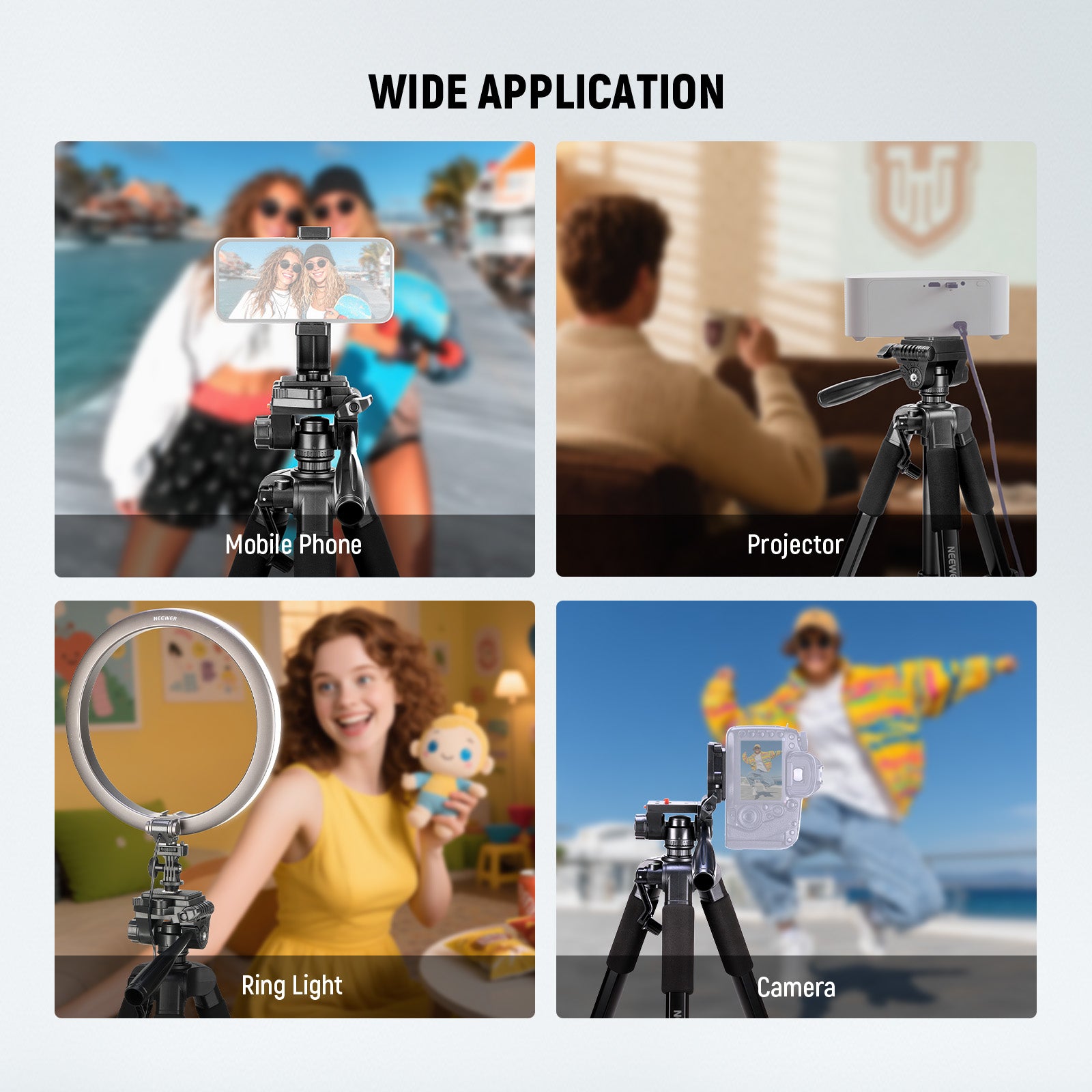 Wide Applications of the NEEWER TP55 Camera Tripod