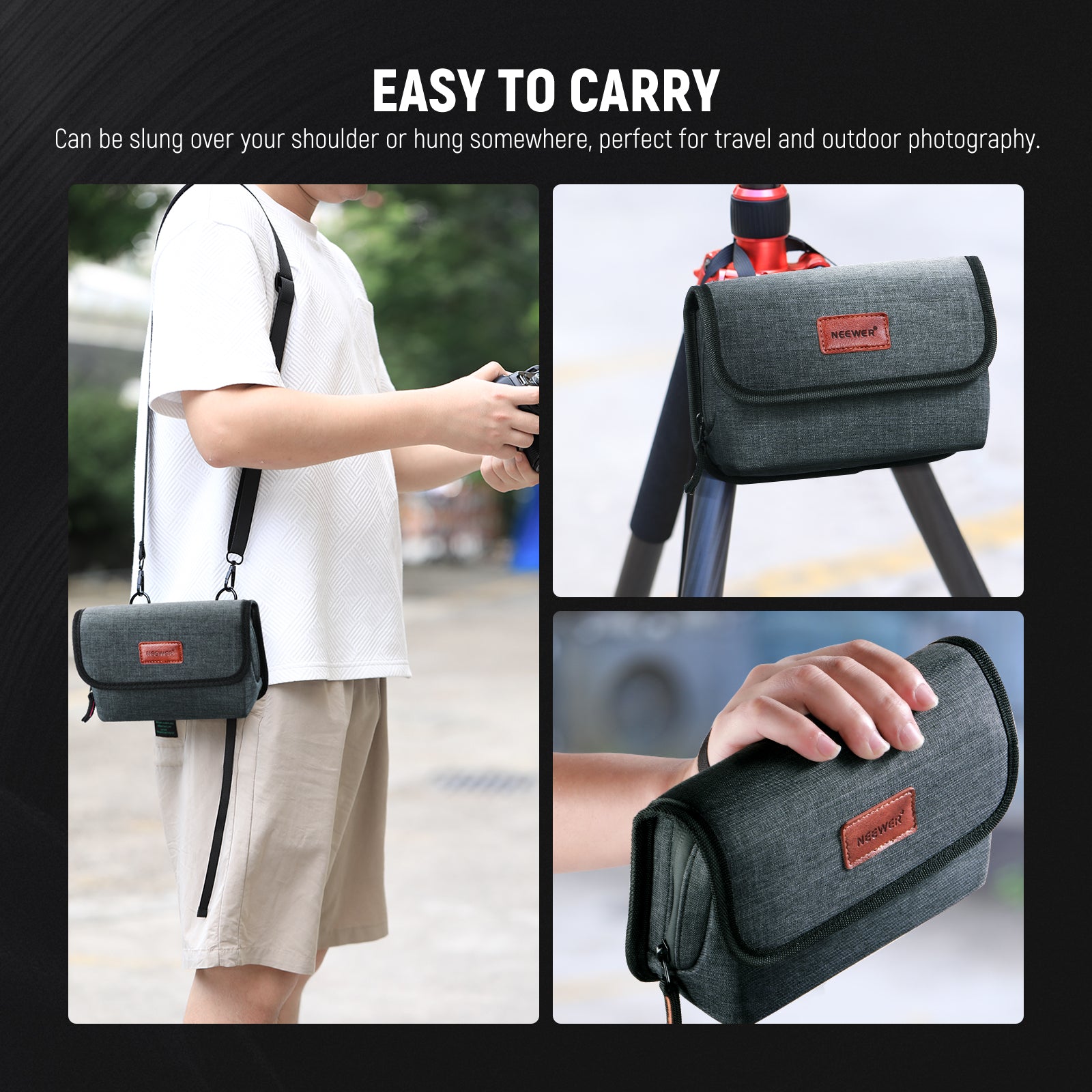 NEEWER PB025 Camera Lens Filter Case is easy to carry.