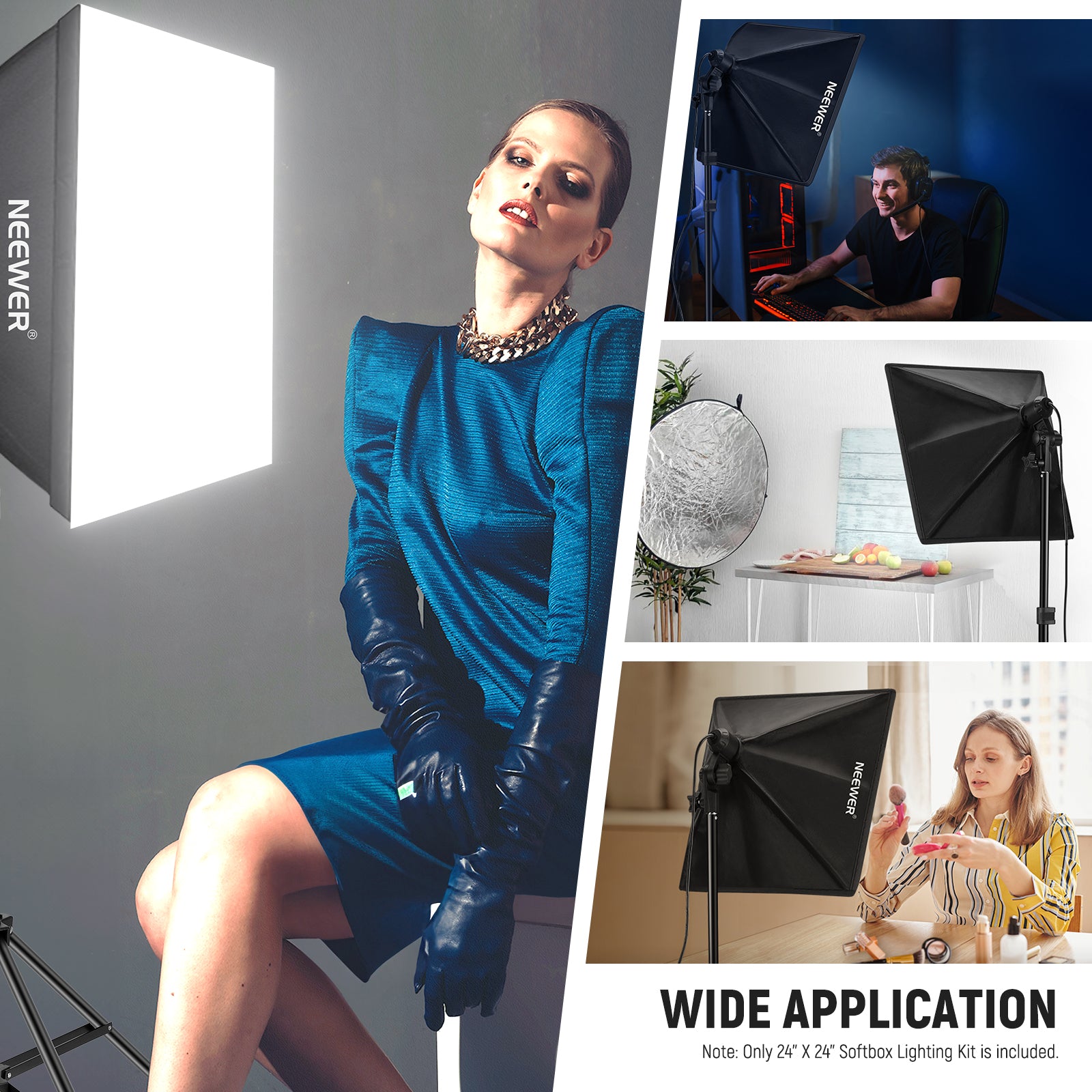Wide Applications of the NEEWER NK300 350W Equivalent Softbox Lighting Kit